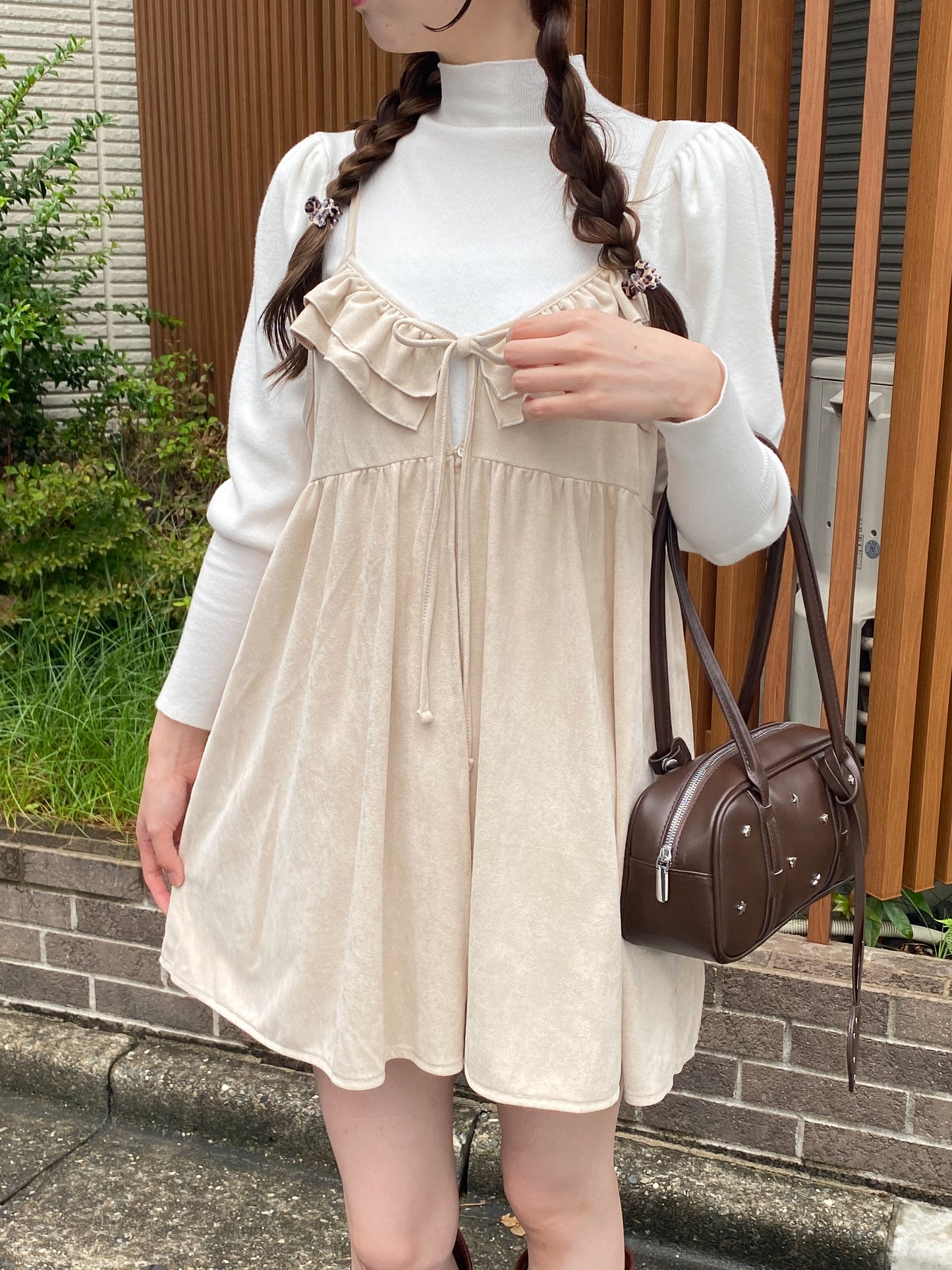 【Official限定価格】スエードキャミワンピース