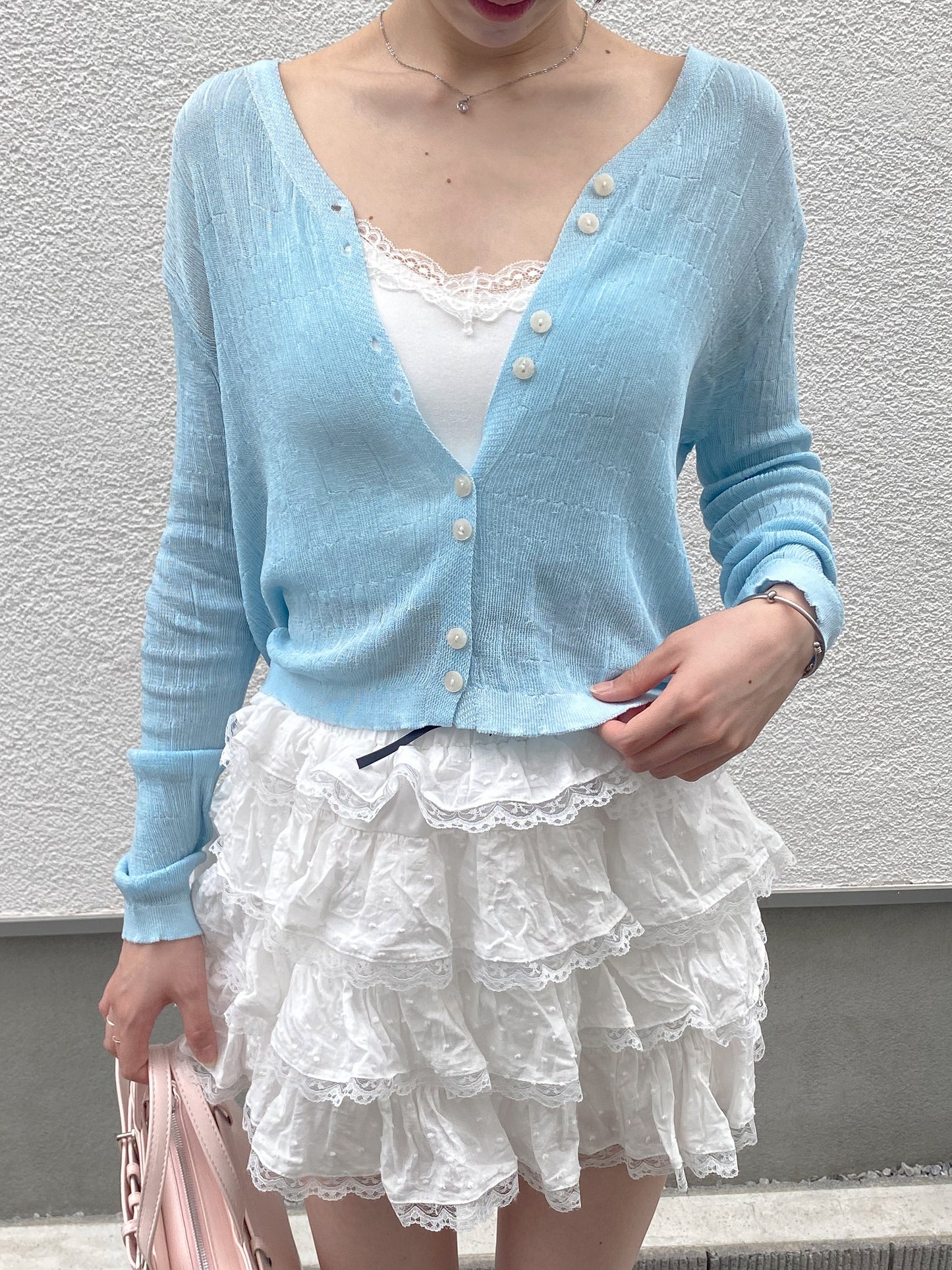 メッシュカーディガン