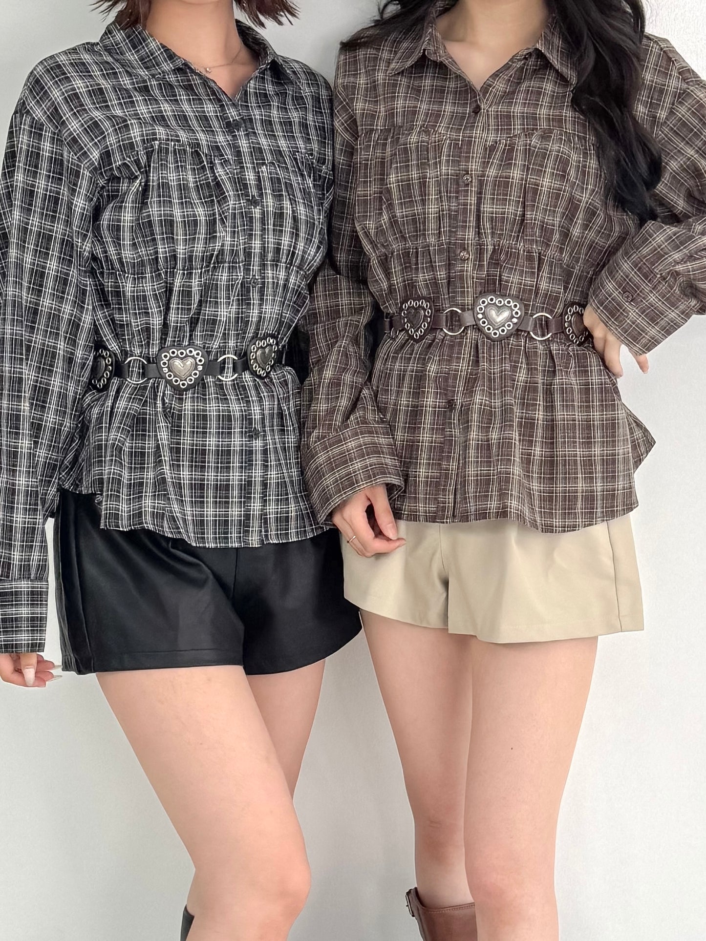 【Official限定】シャーリングチェックシャツ