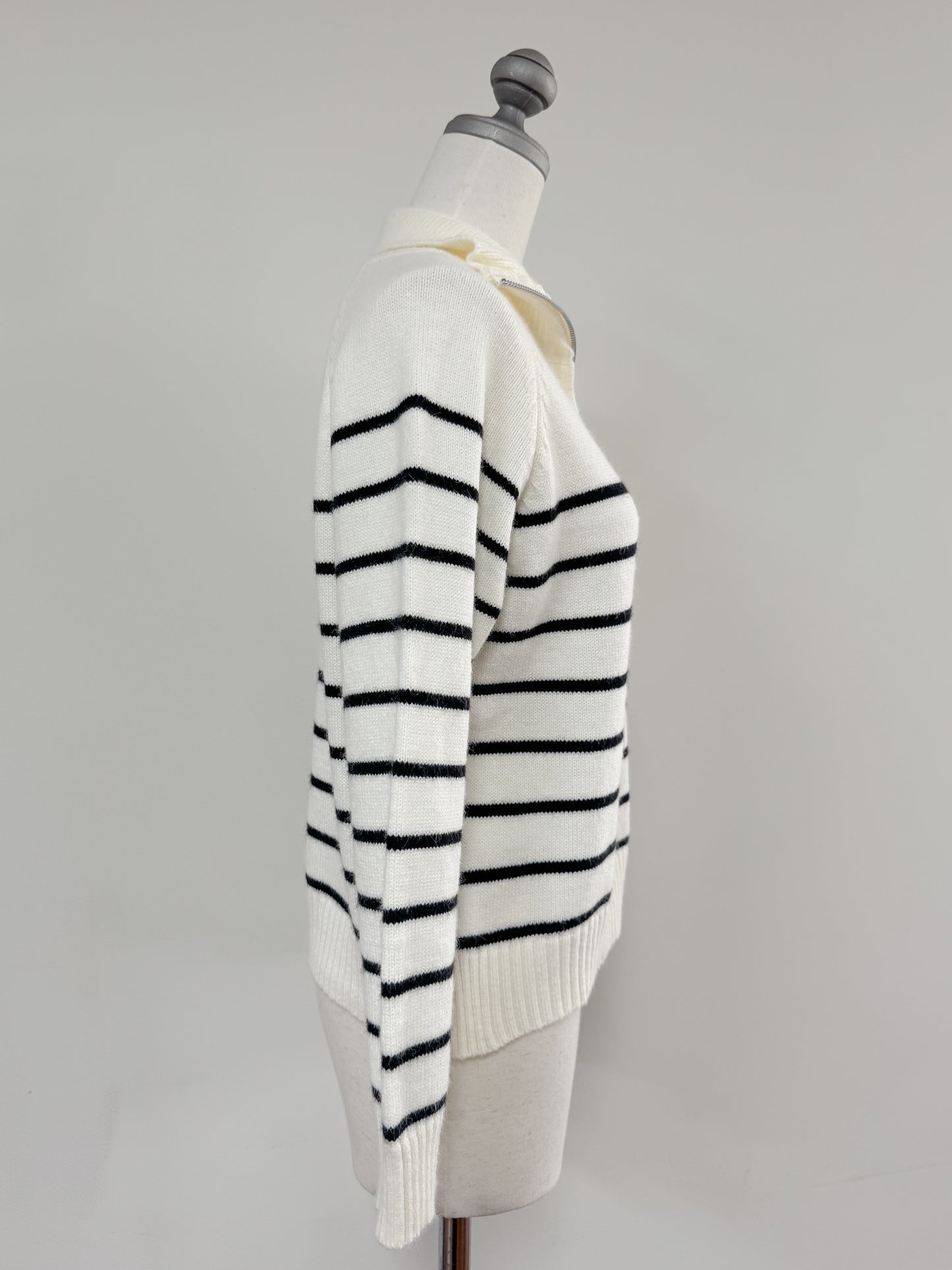 【Official限定価格】ハーフジップボーダーニット