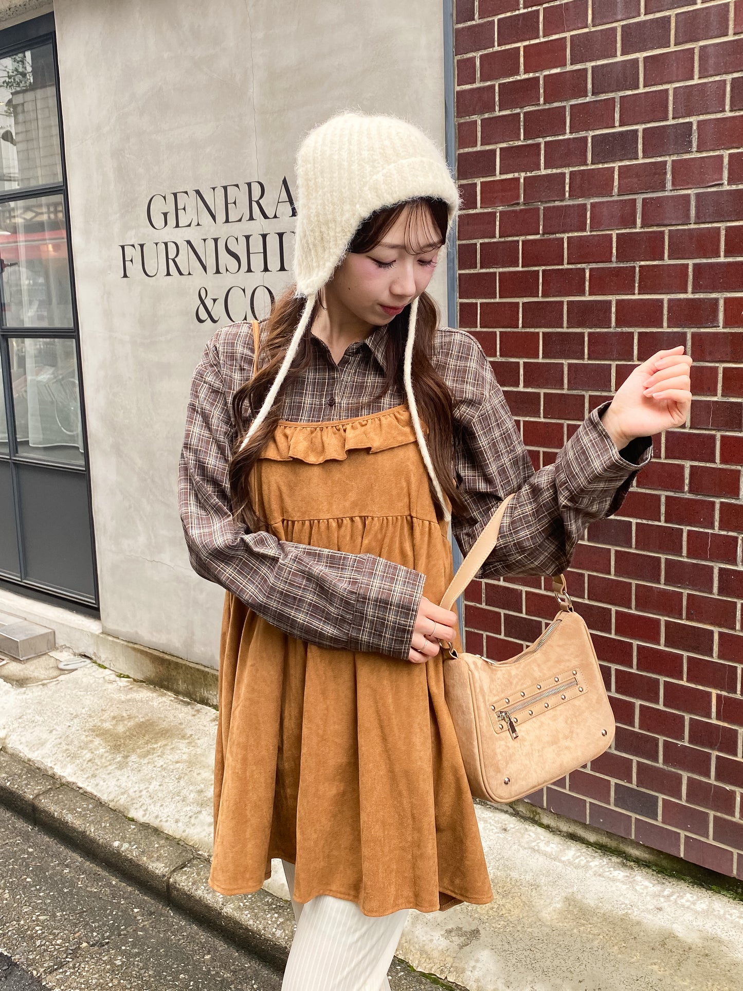 【Official限定価格】スエードキャミワンピース