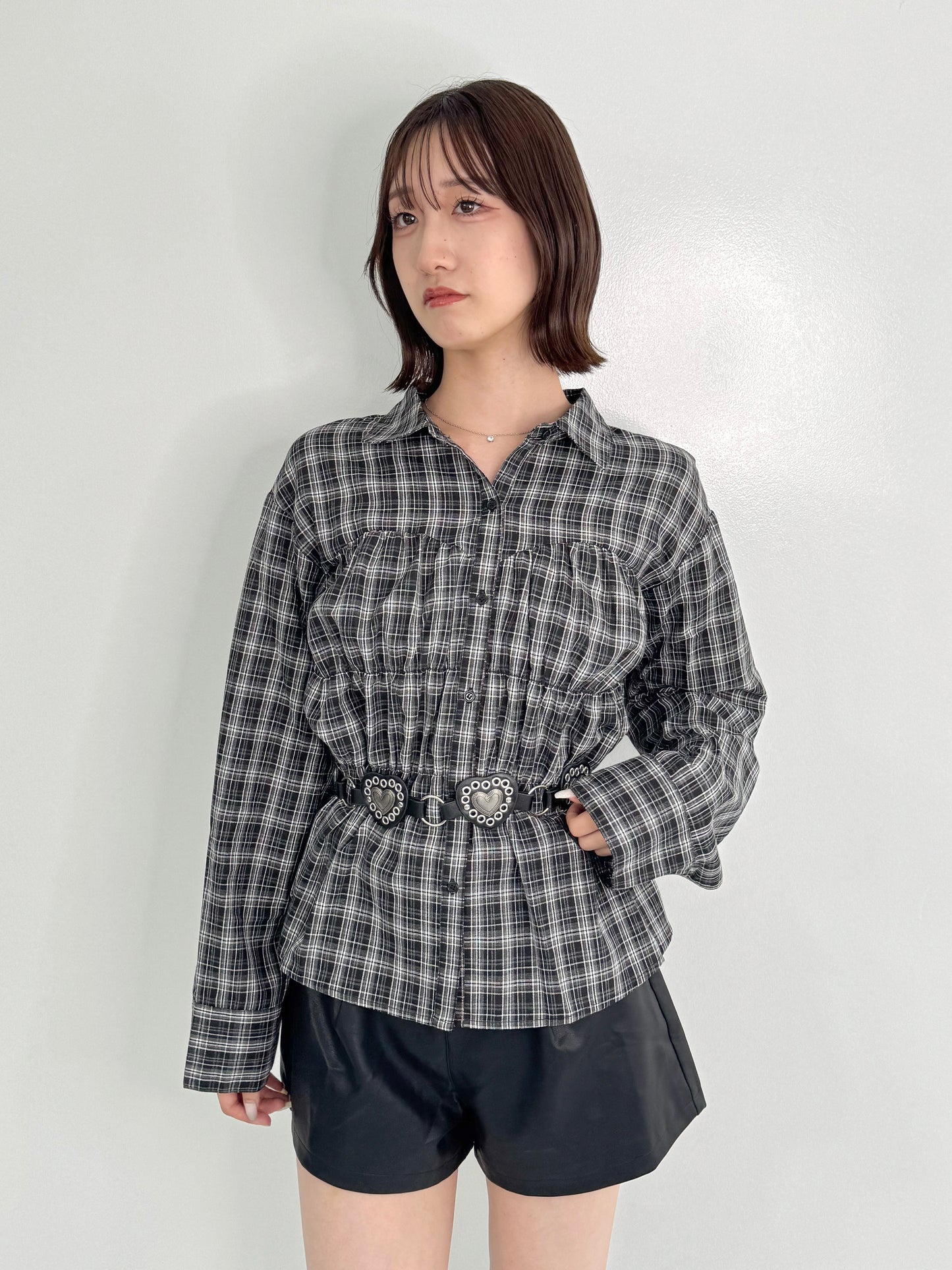 【Official限定】シャーリングチェックシャツ