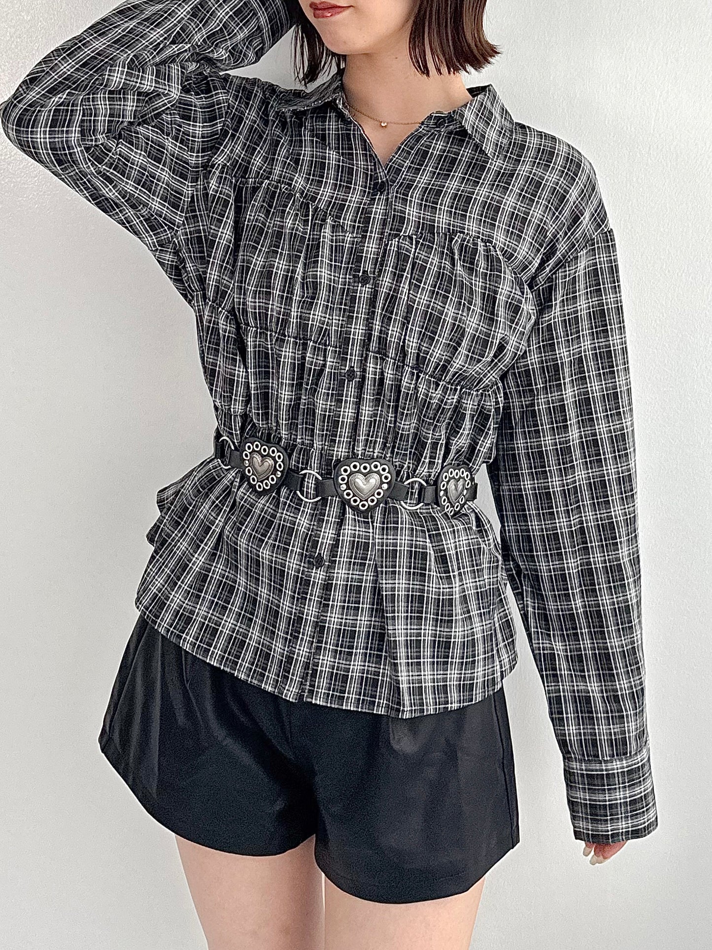 【Official限定】シャーリングチェックシャツ