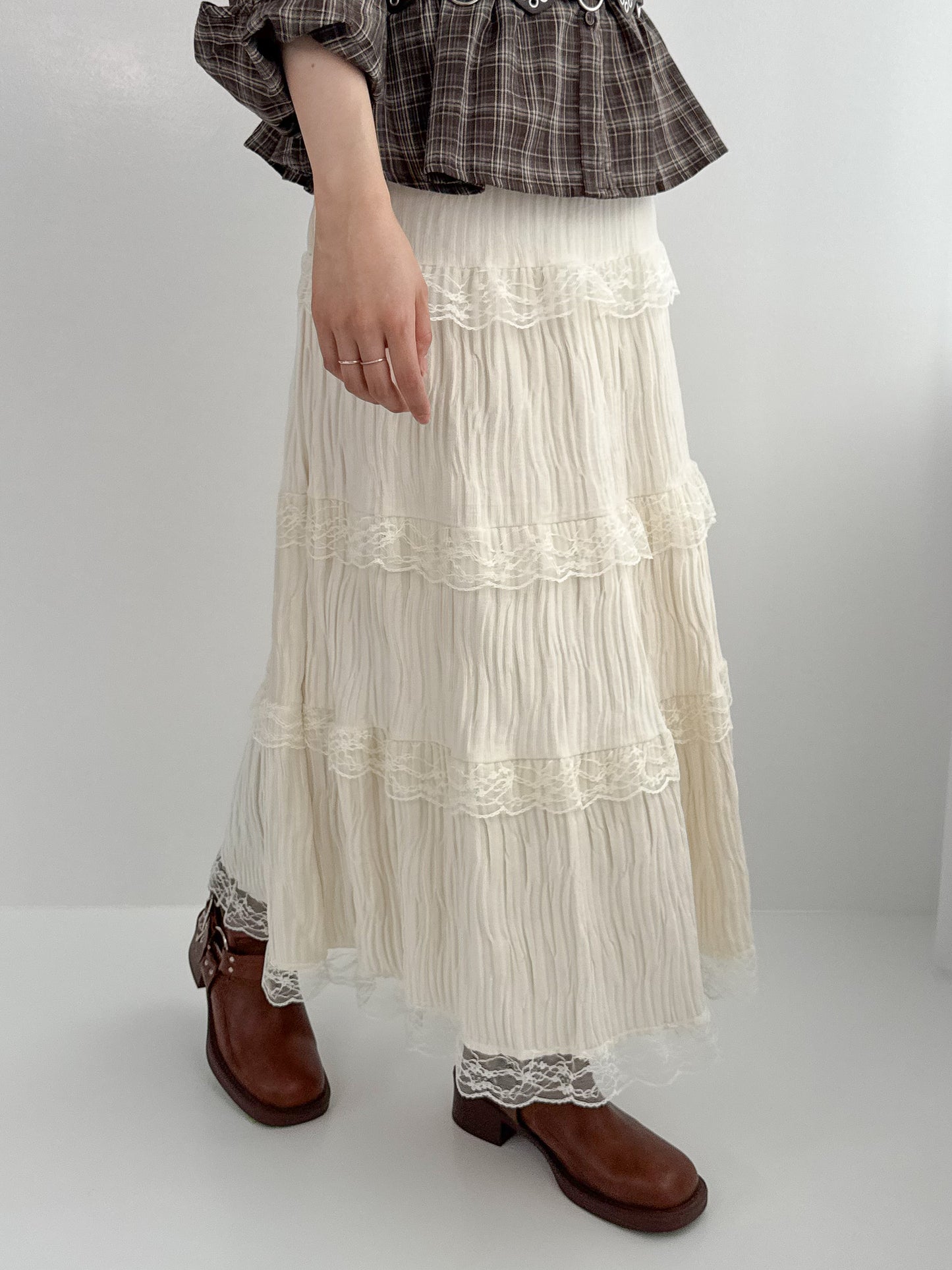 【Official限定】レースベロアスカート