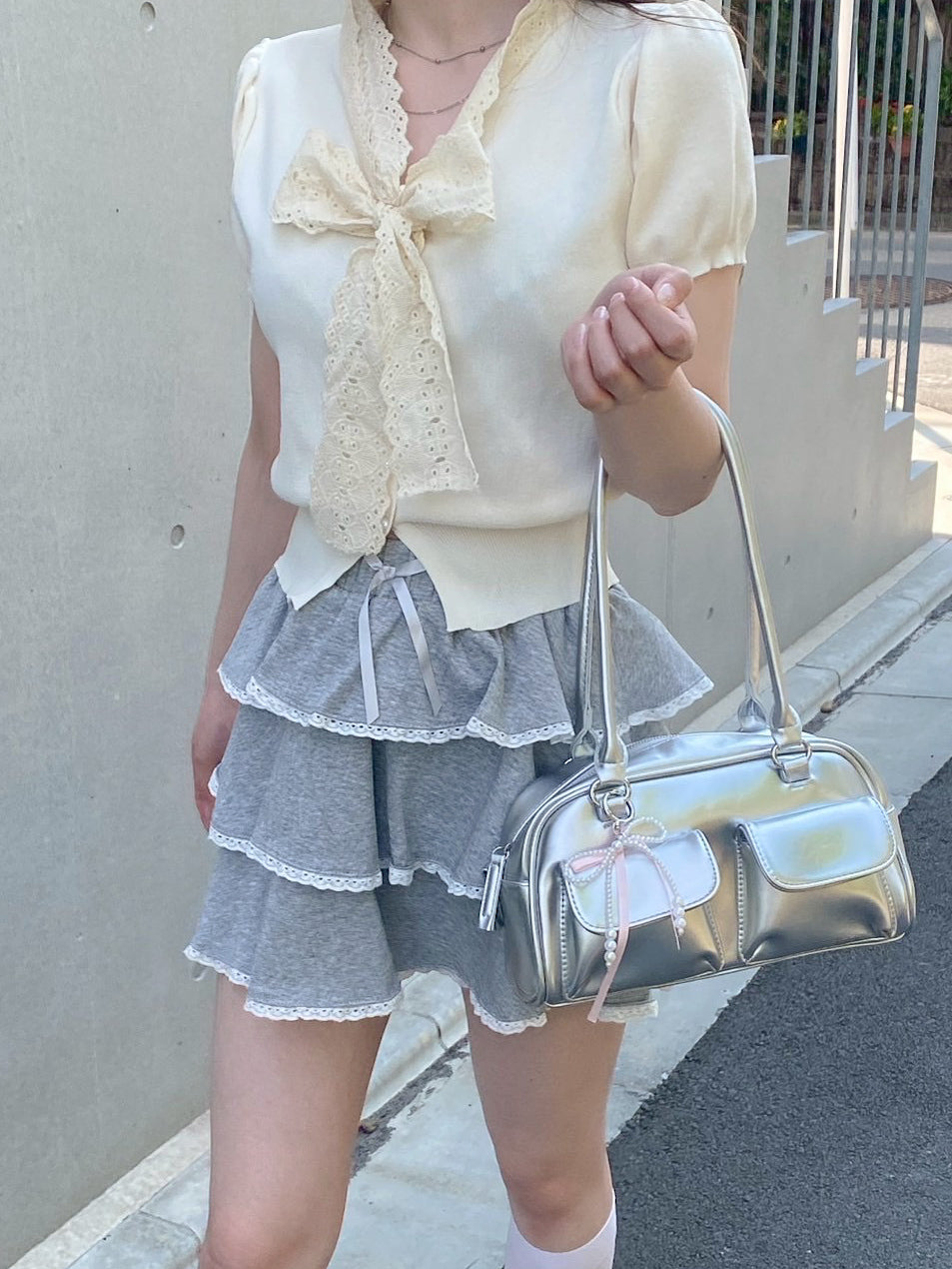 【Official限定価格】ニットボウタイトップス
