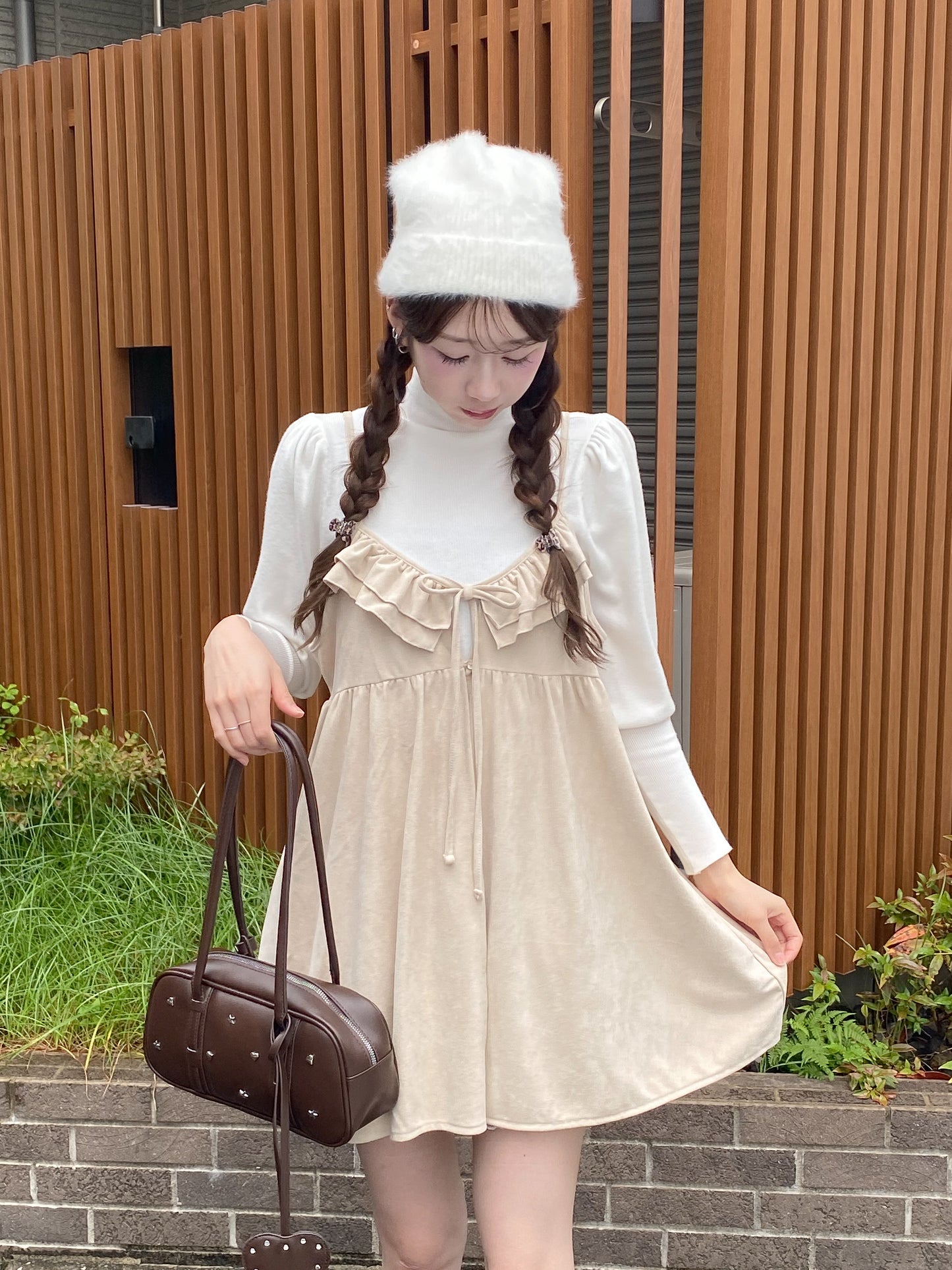 【Official限定価格】スエードキャミワンピース