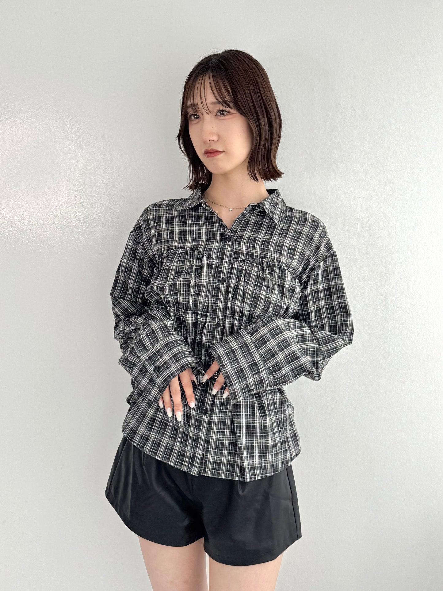 【Official限定】シャーリングチェックシャツ