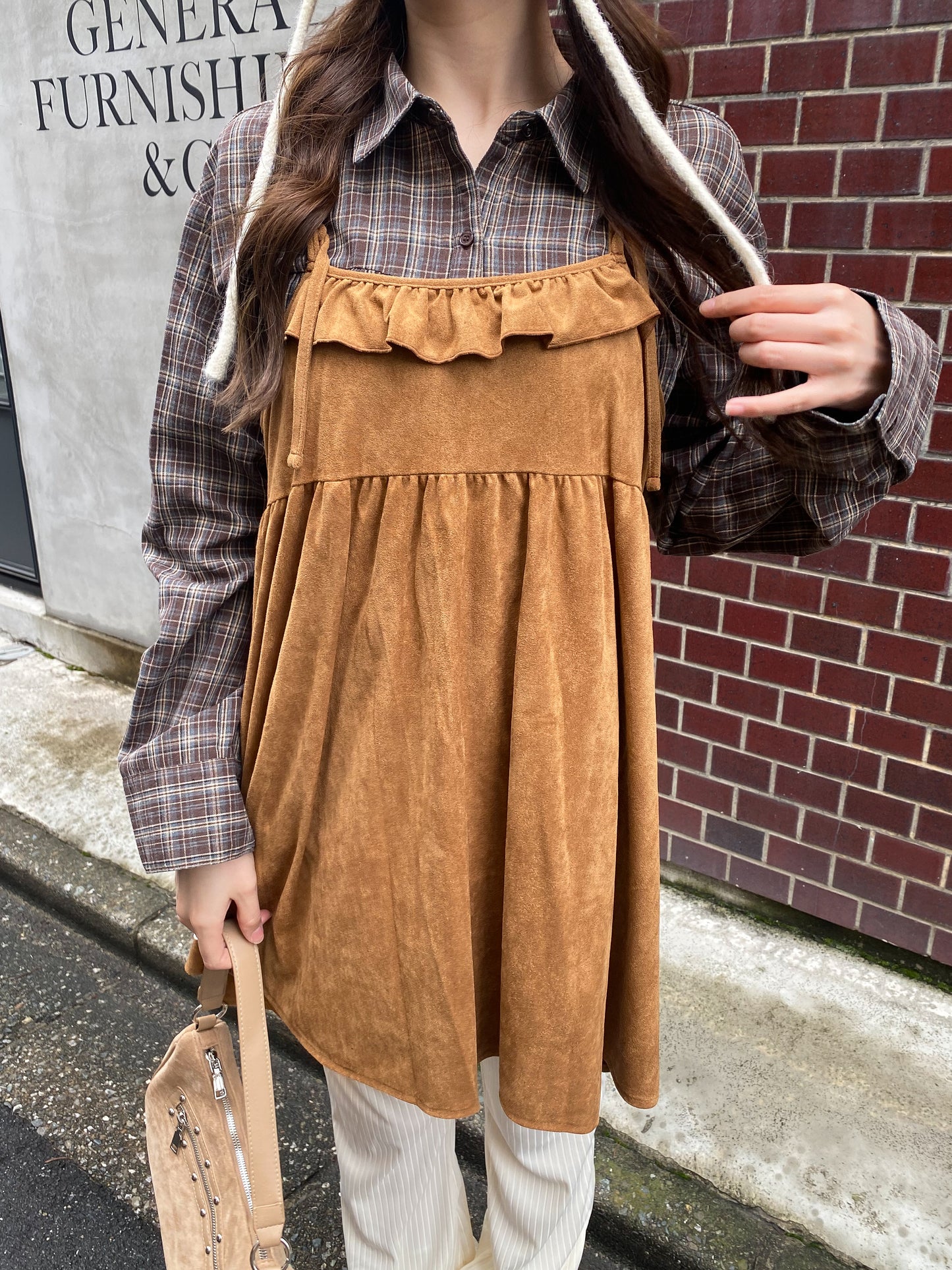 【Official限定価格】スエードキャミワンピース