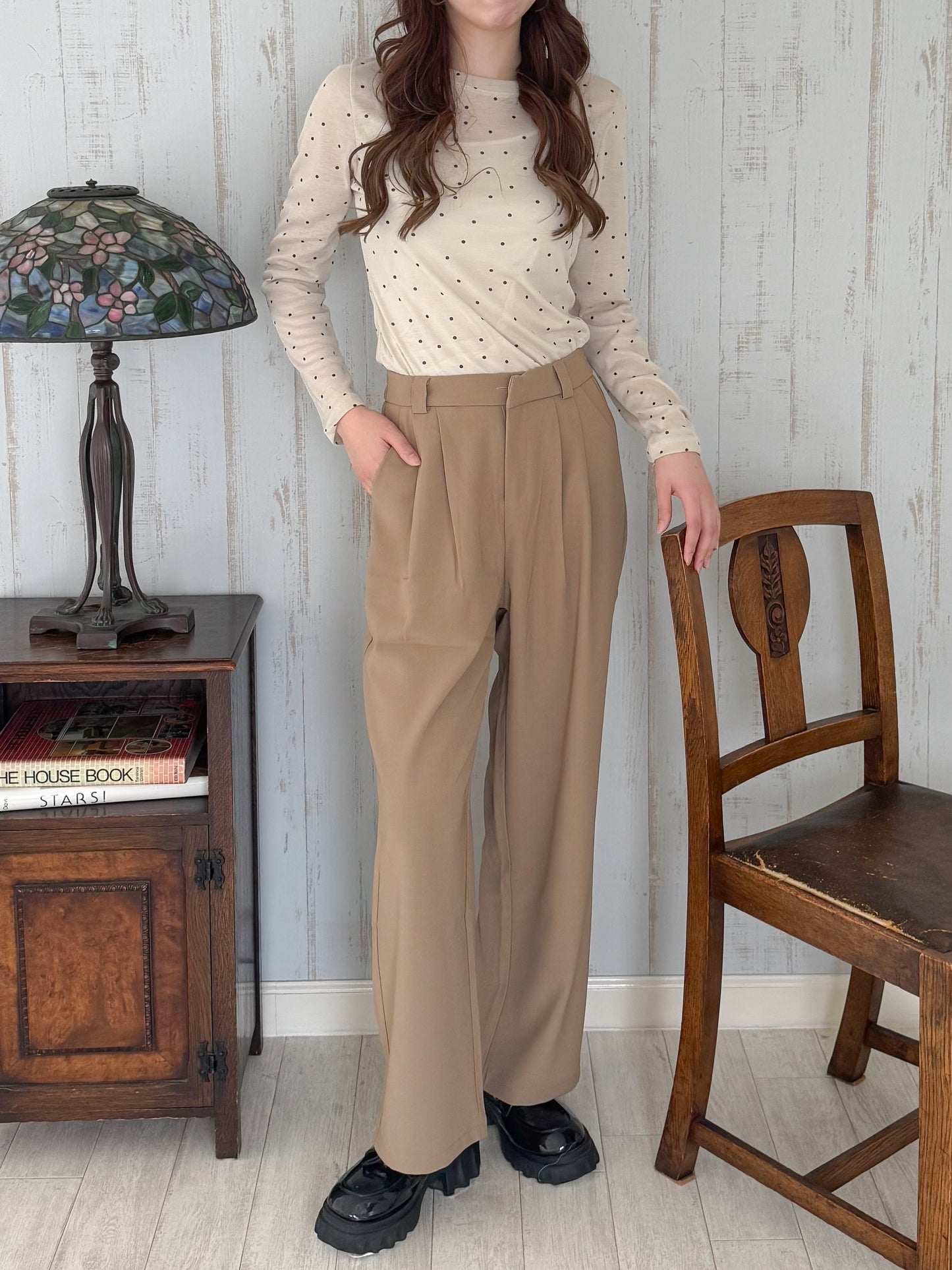 【Official限定価格】タックワイドパンツ