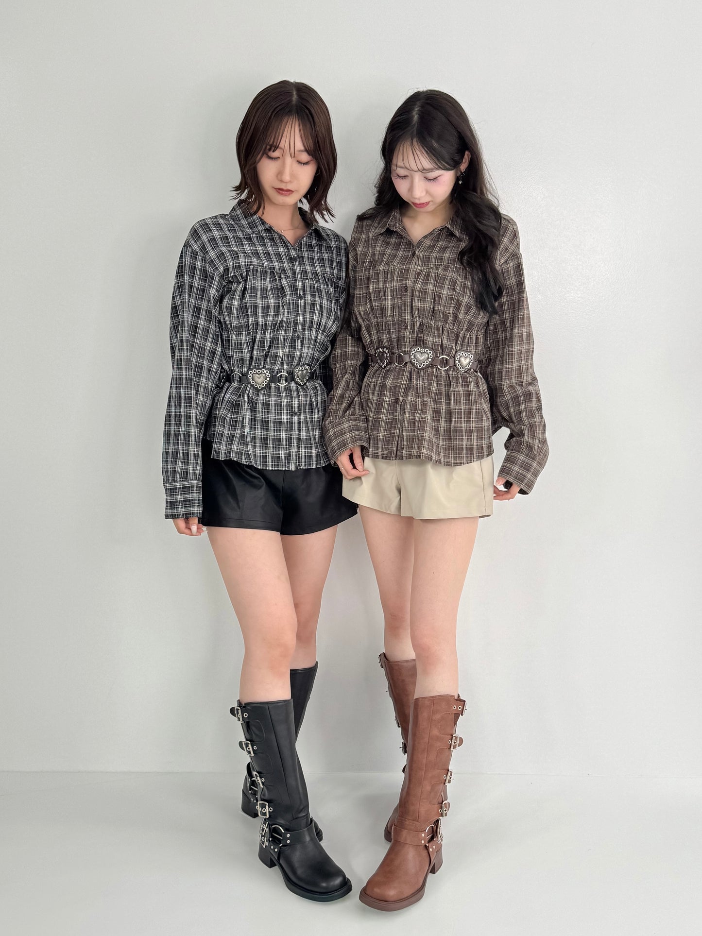 【Official限定】シャーリングチェックシャツ