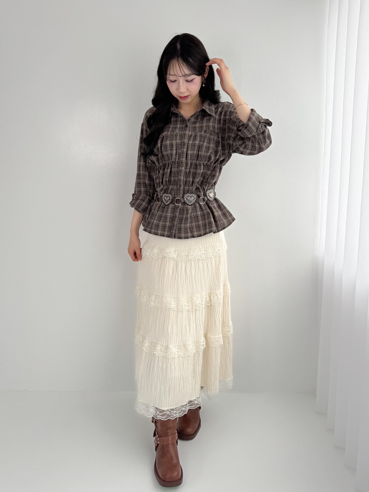【Official限定】レースベロアスカート