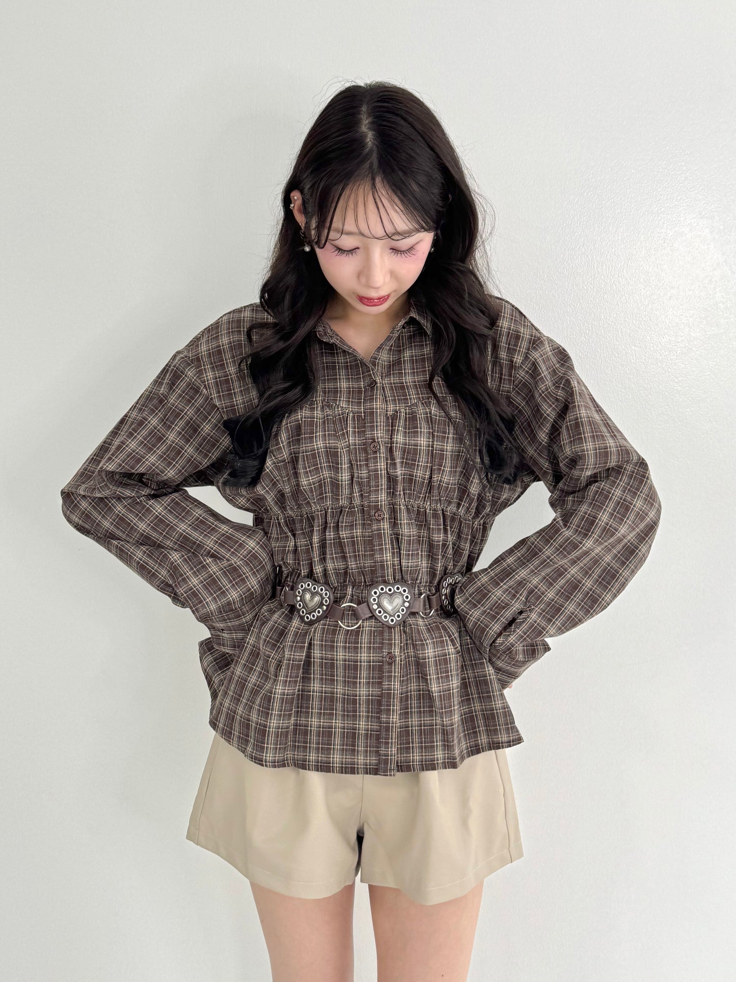【Official限定】シャーリングチェックシャツ