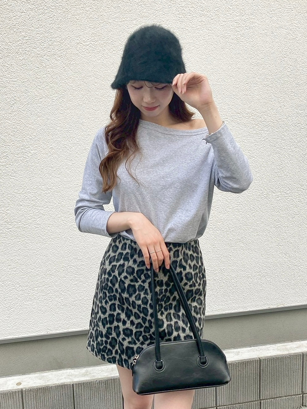 【Official限定価格】ヒョウ柄台形スカート