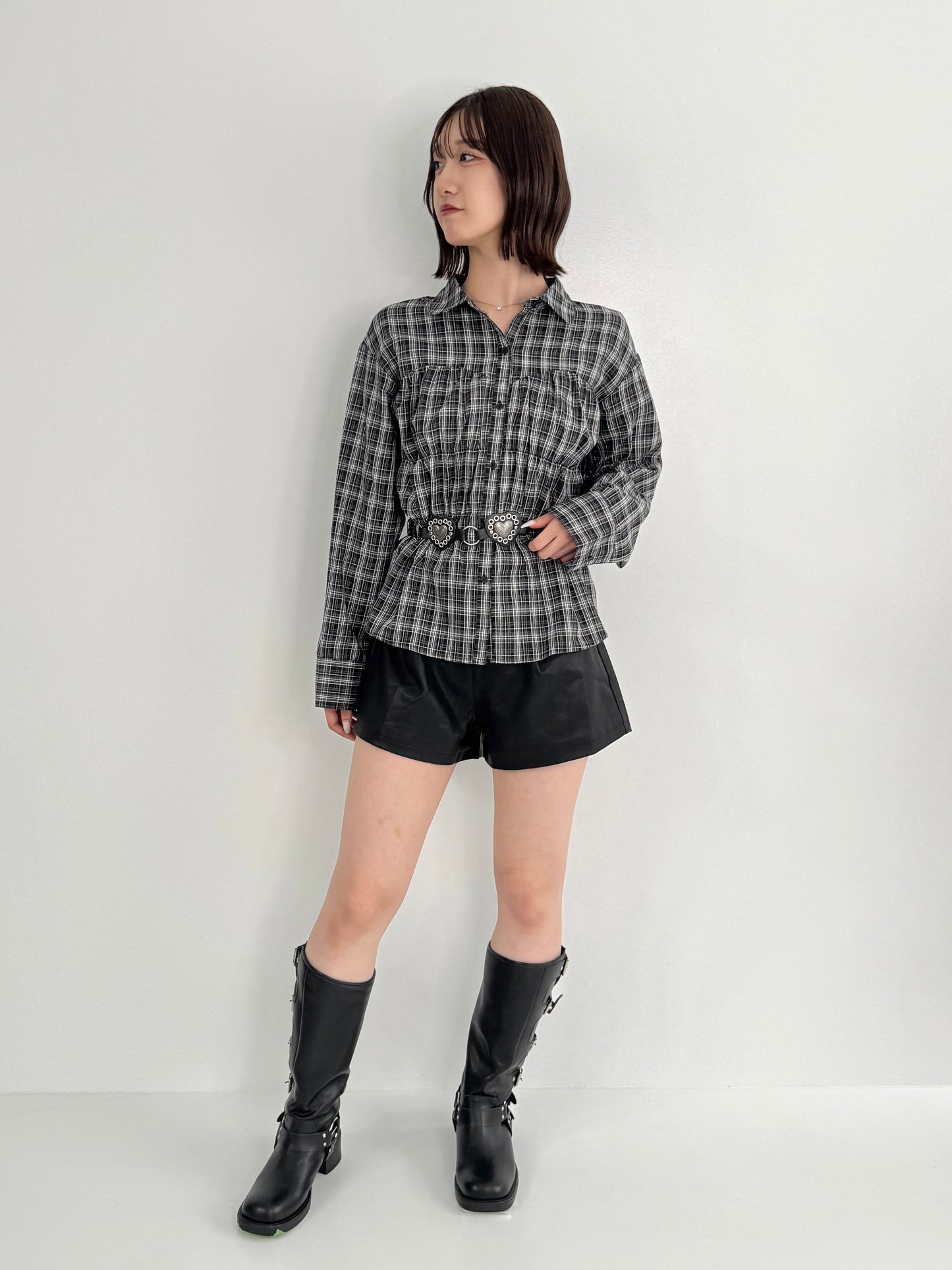 【Official限定】シャーリングチェックシャツ