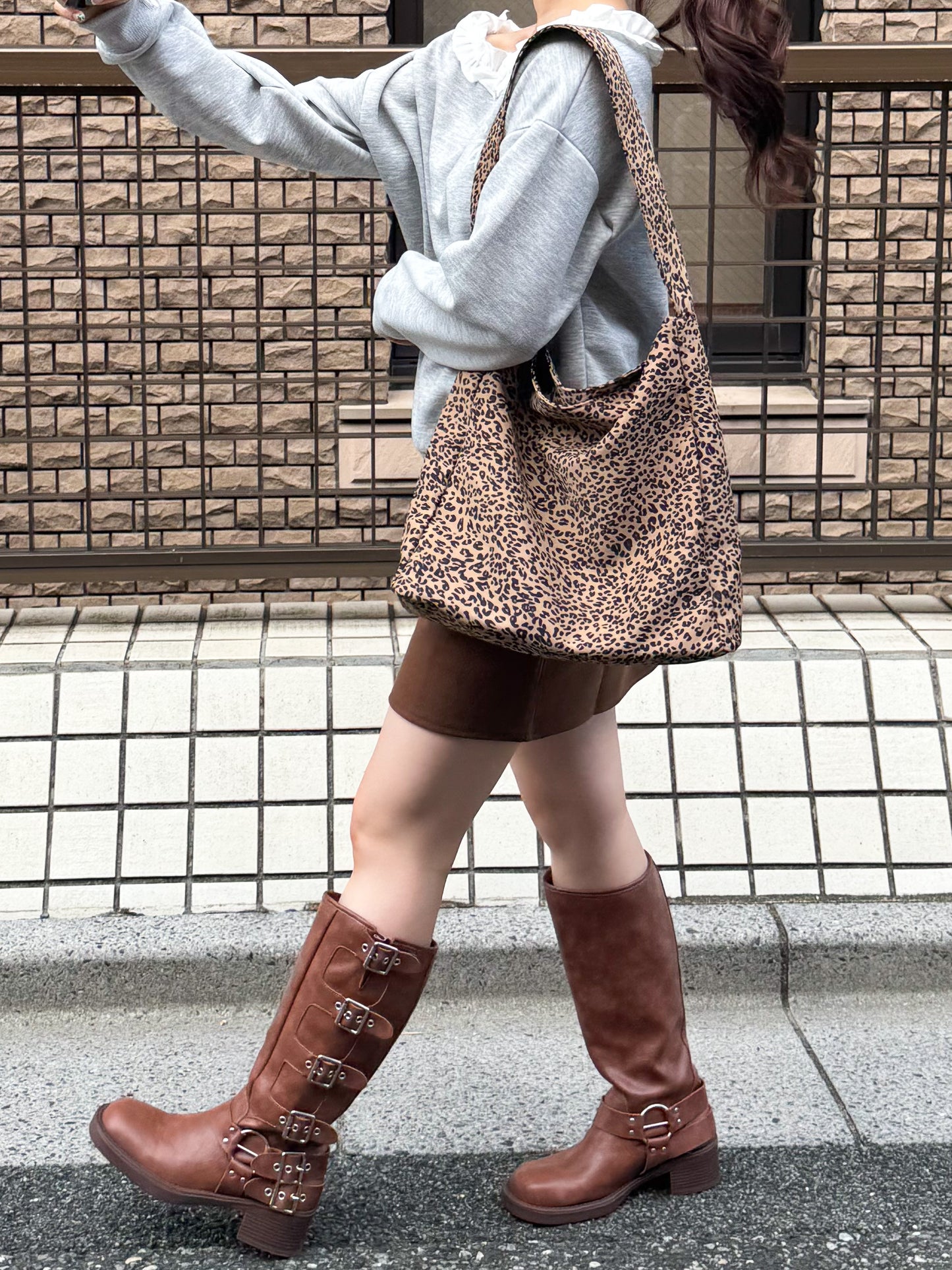 【Official限定価格】ヒョウ柄トートバッグ