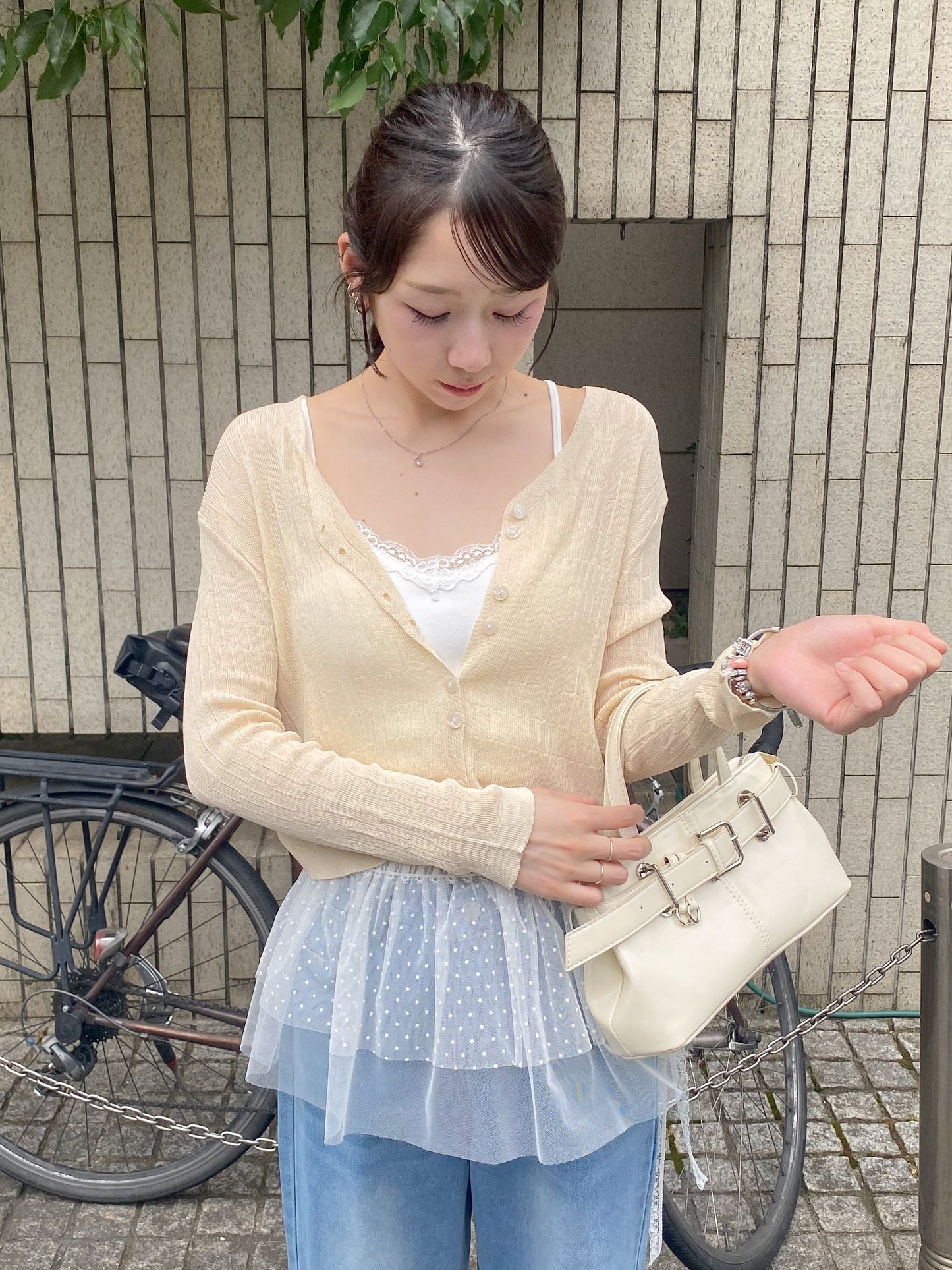メッシュカーディガン