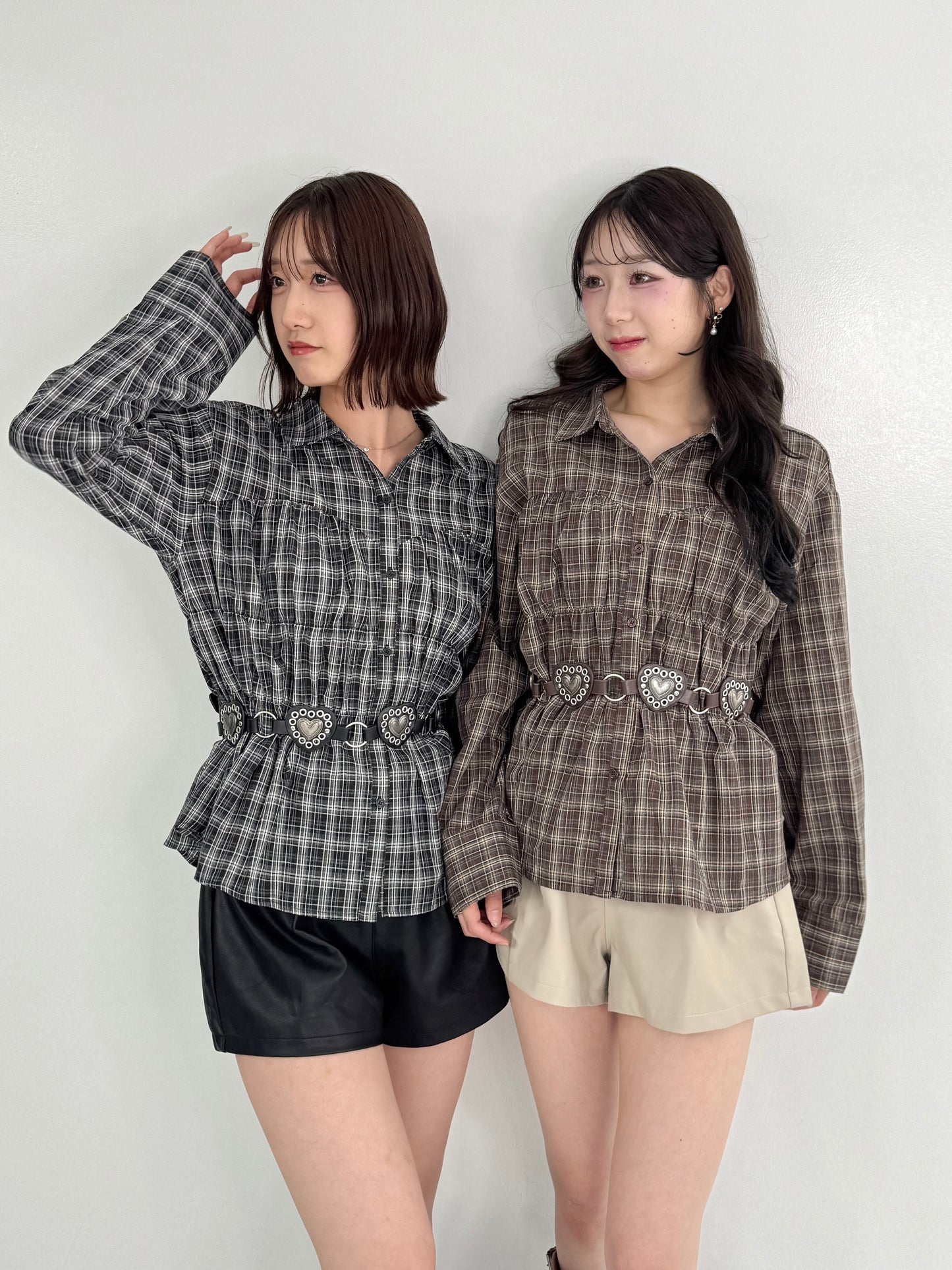 【Official限定】シャーリングチェックシャツ
