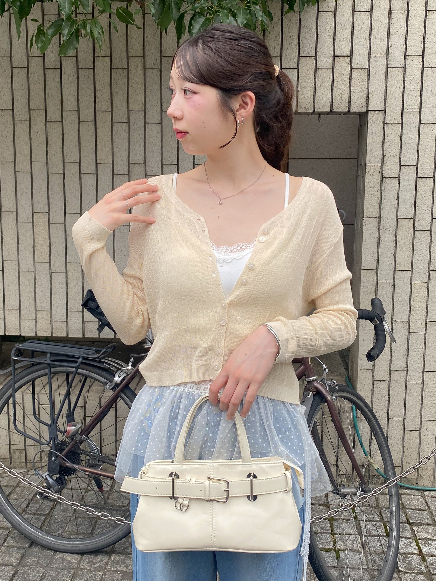 メッシュカーディガン