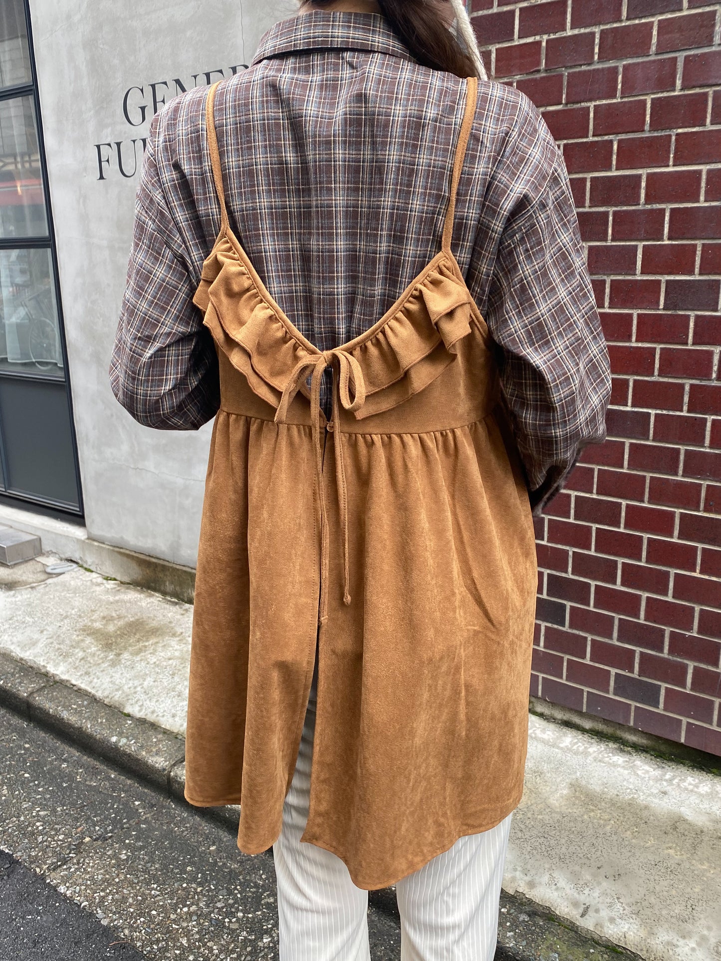 【Official限定価格】スエードキャミワンピース
