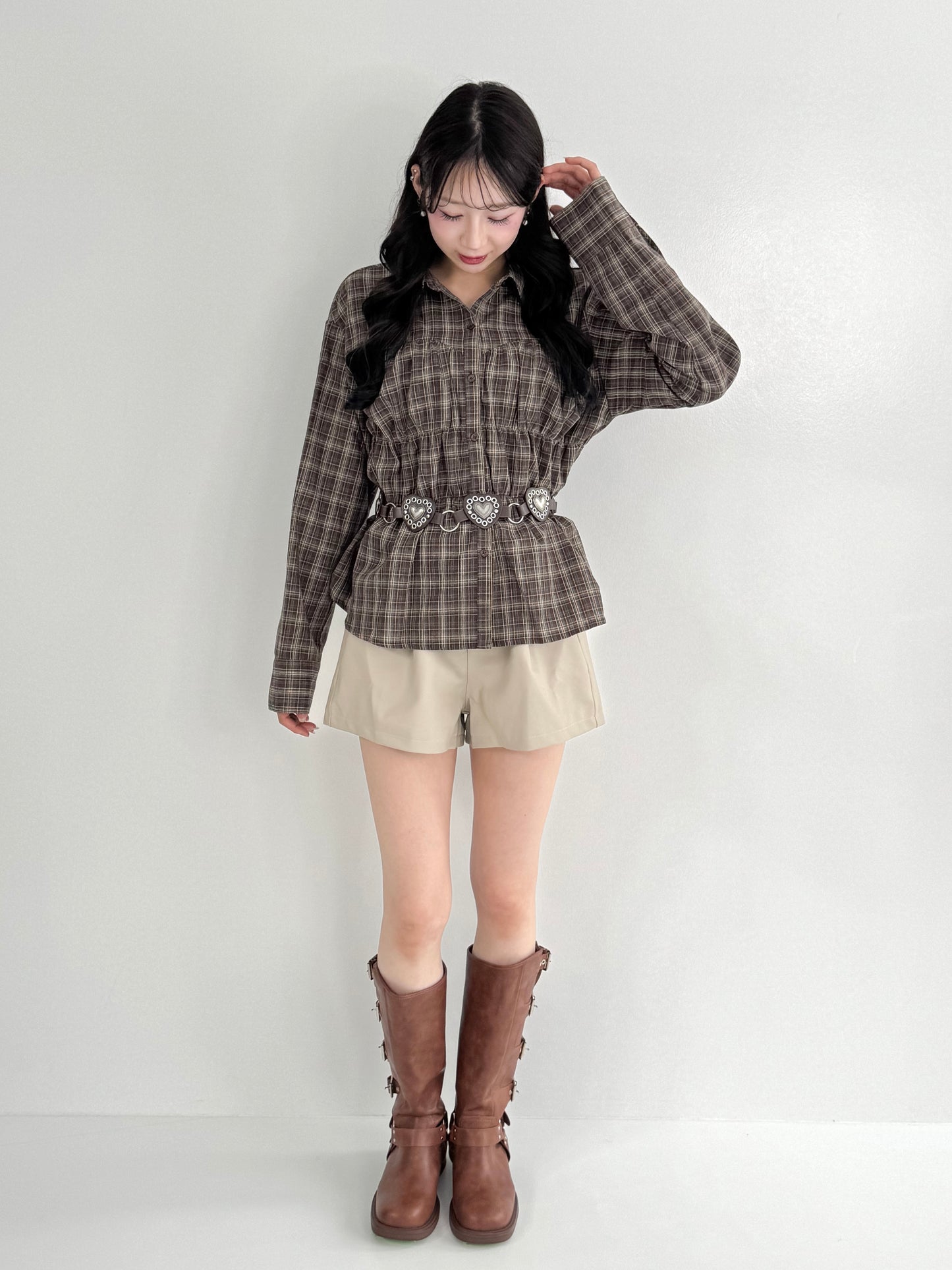 【Official限定】シャーリングチェックシャツ