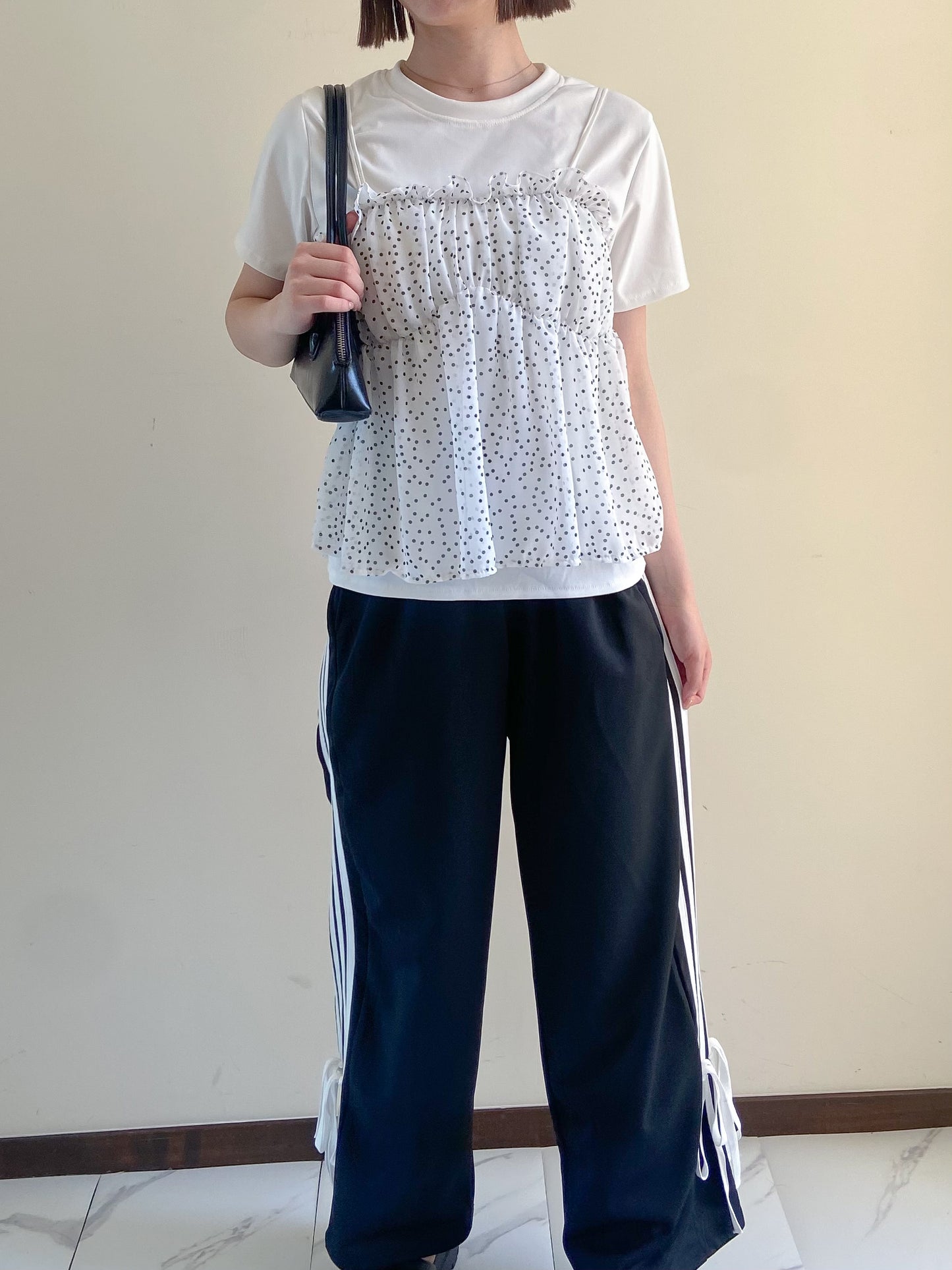 ドットキャミドッキングTシャツ
