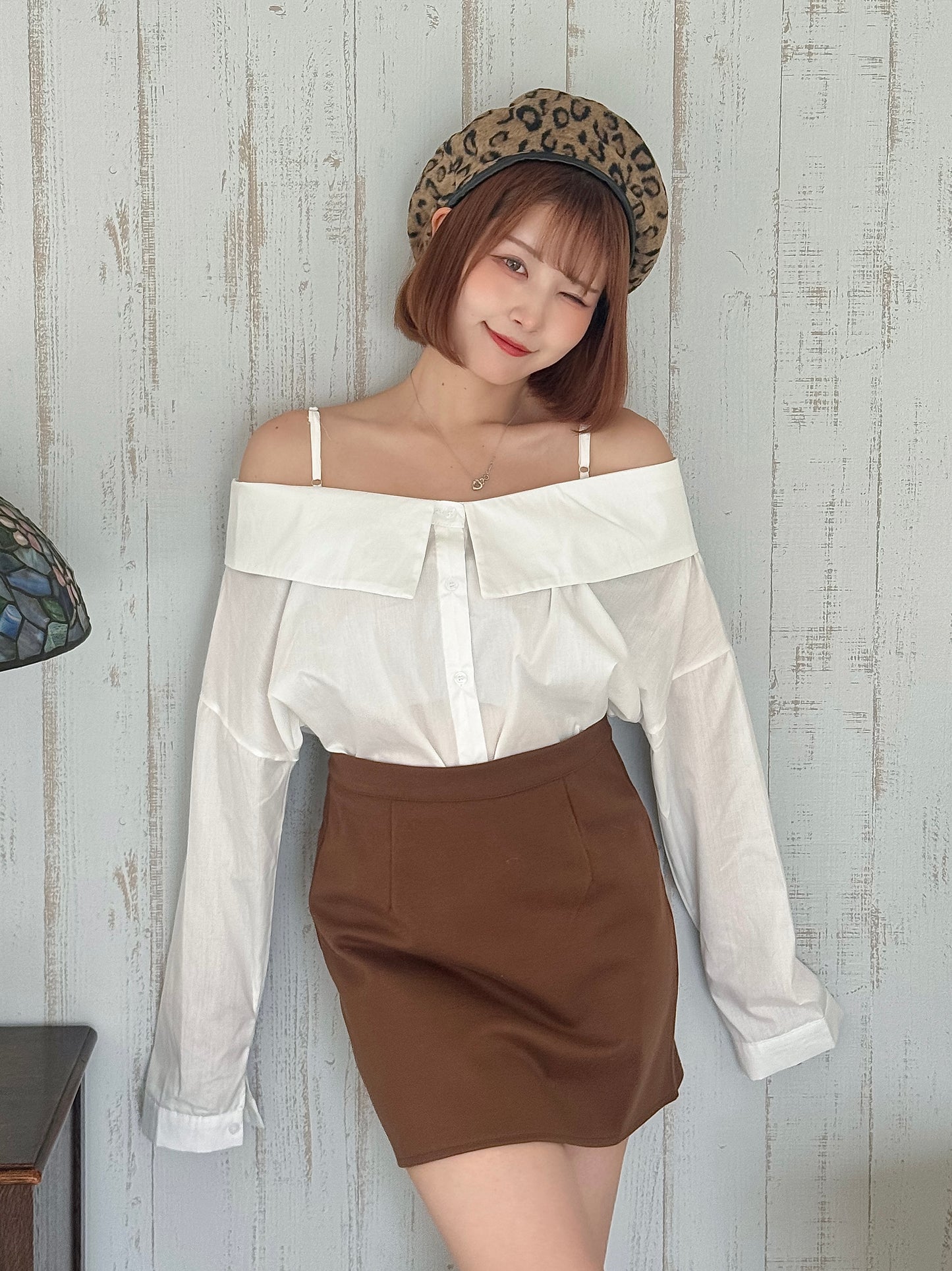 2wayオフショルブラウス