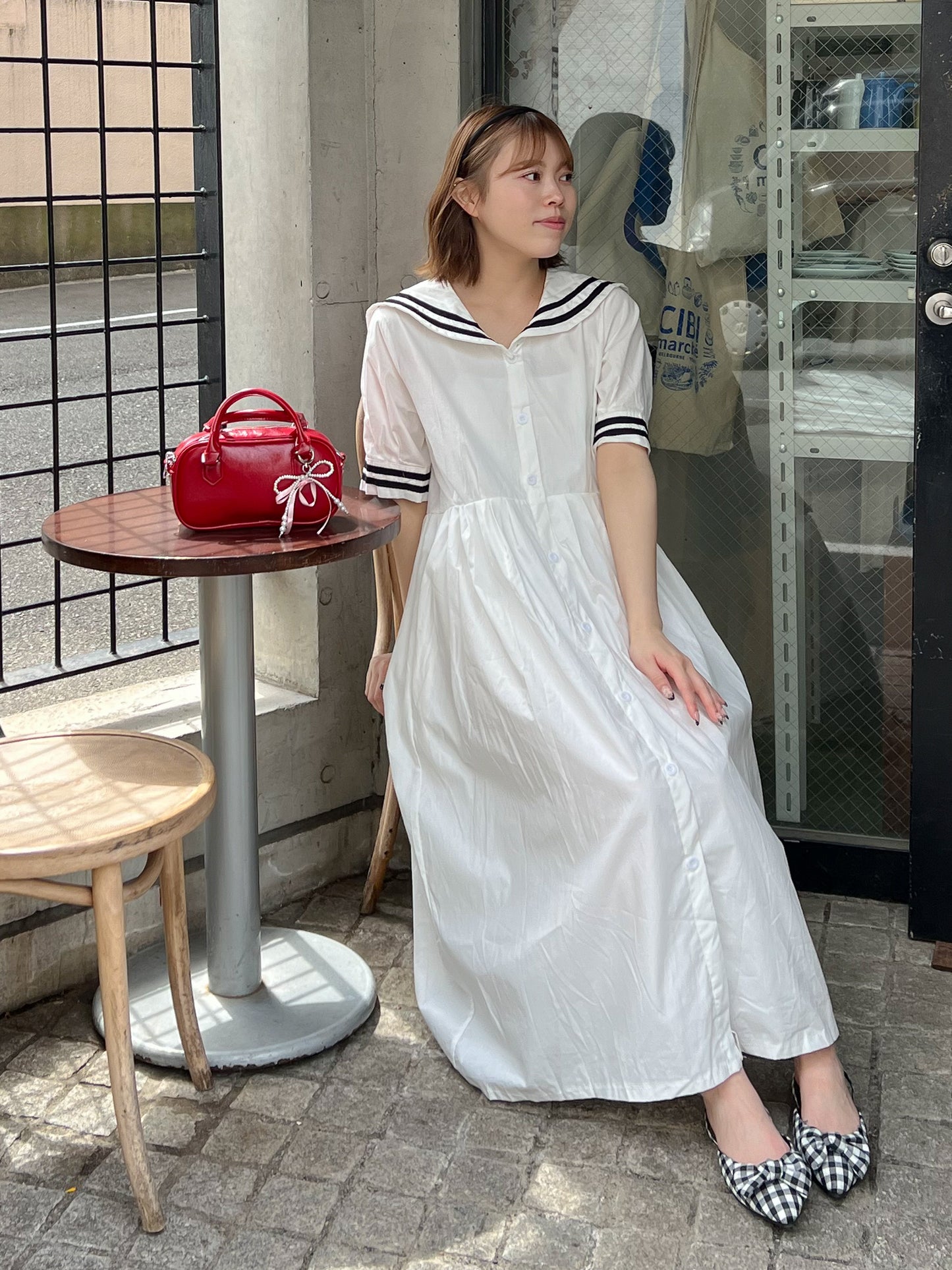 【Official限定価格】セーラー襟ワンピース