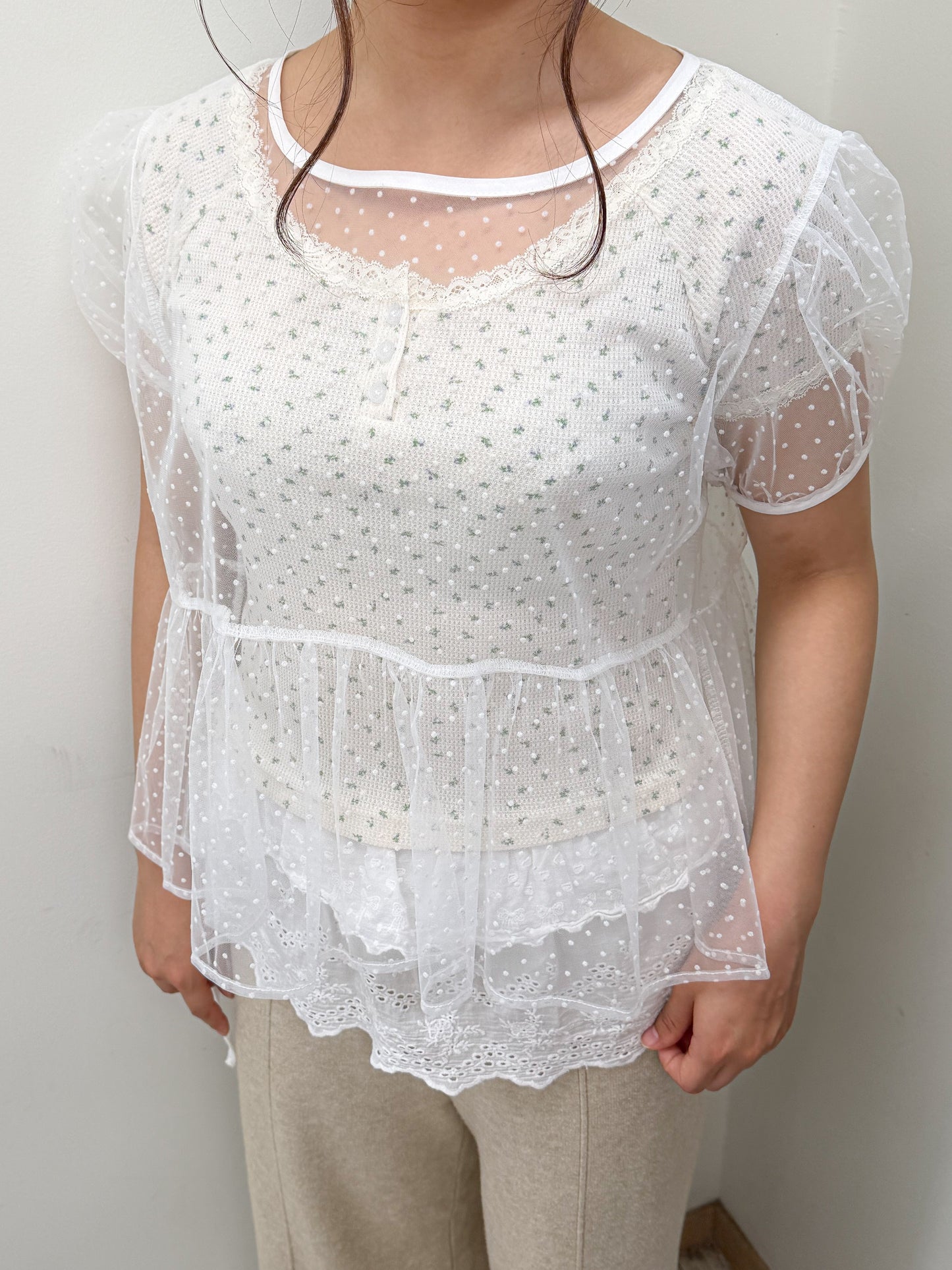 チュールTシャツ