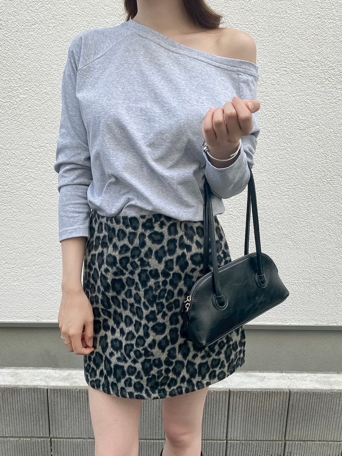 【Official限定価格】ヒョウ柄台形スカート