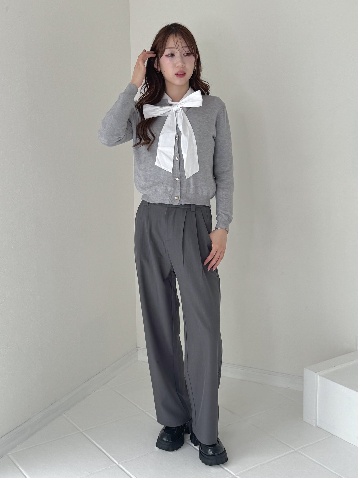 【Official限定価格】タックワイドパンツ