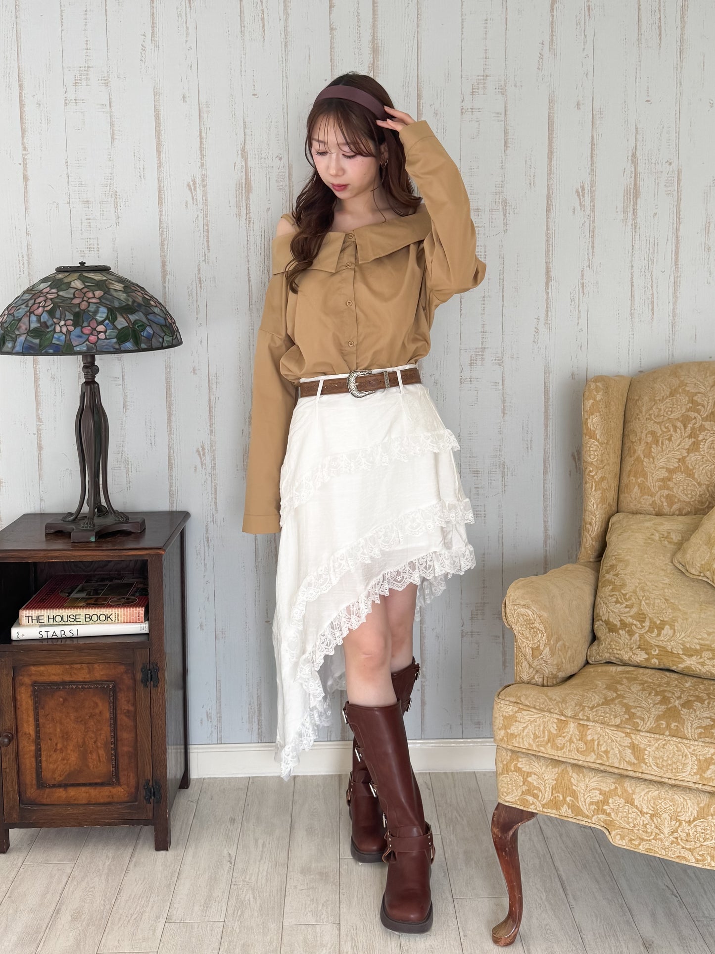 2wayオフショルブラウス