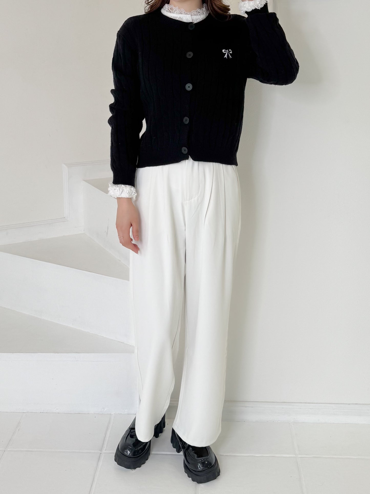 【Official限定価格】タックワイドパンツ