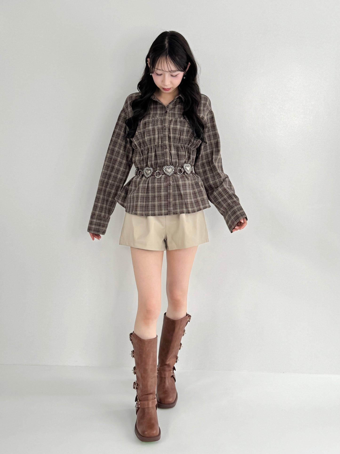【Official限定】シャーリングチェックシャツ