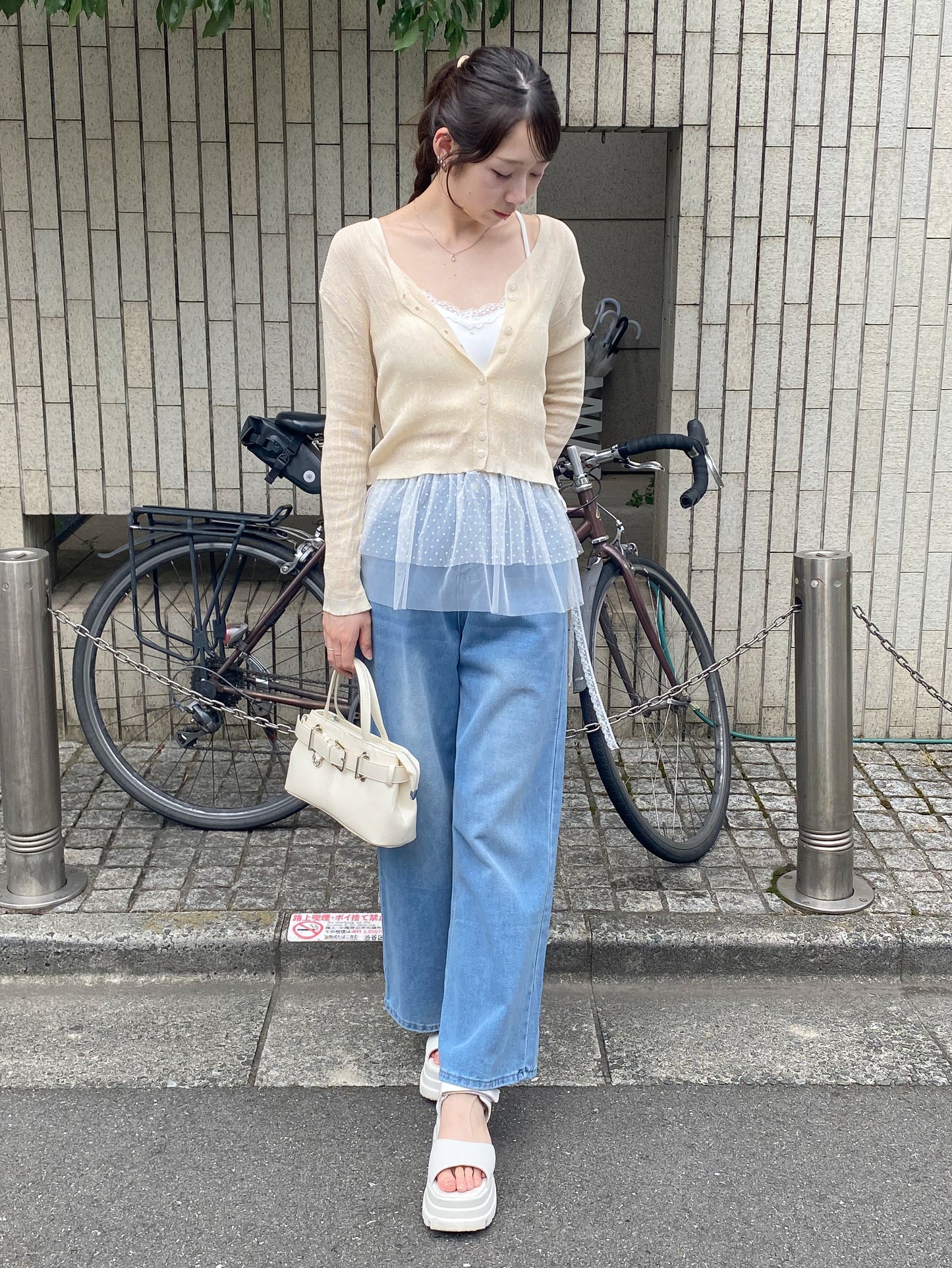 メッシュカーディガン