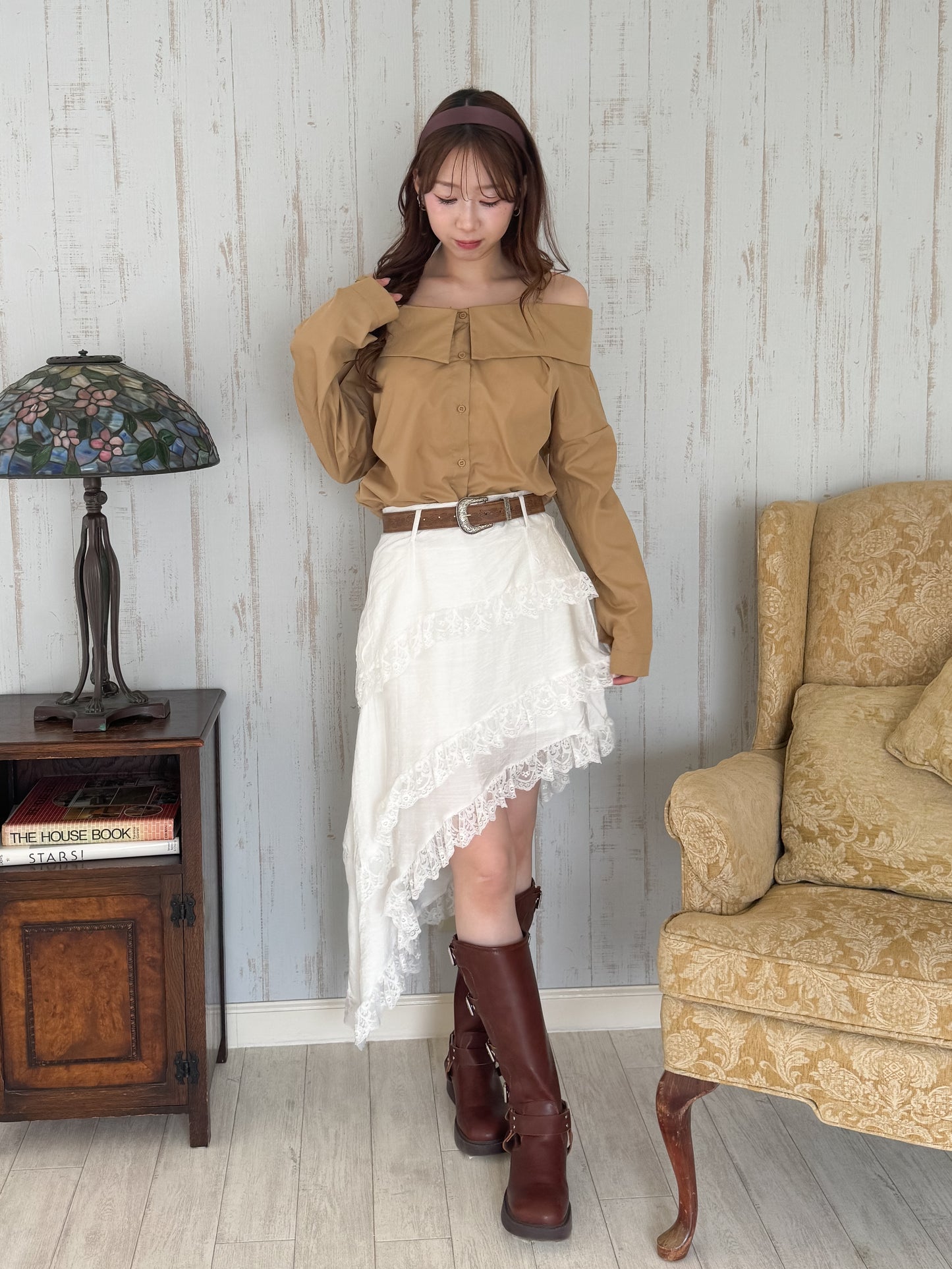 2wayオフショルブラウス