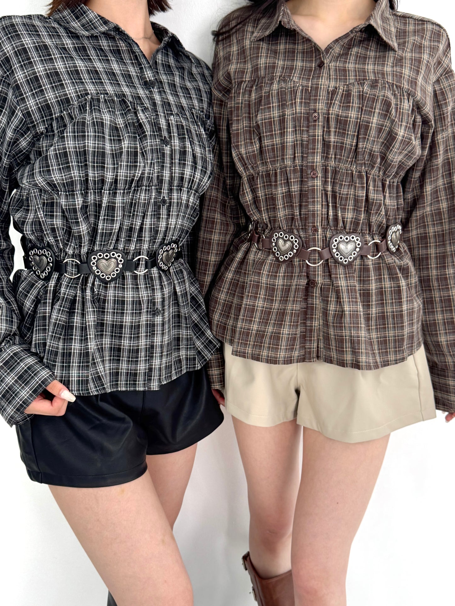 【Official限定】シャーリングチェックシャツ