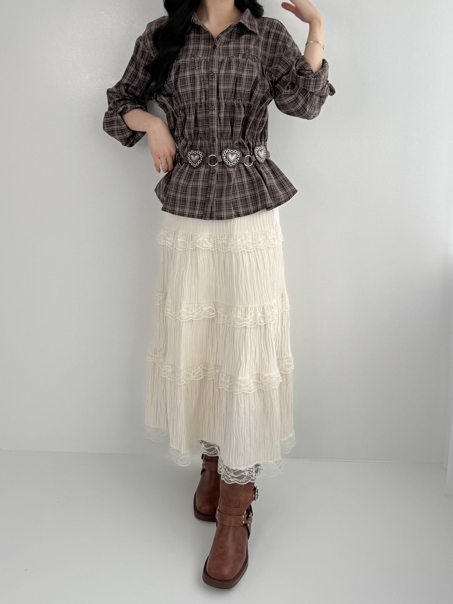 【Official限定】レースベロアスカート