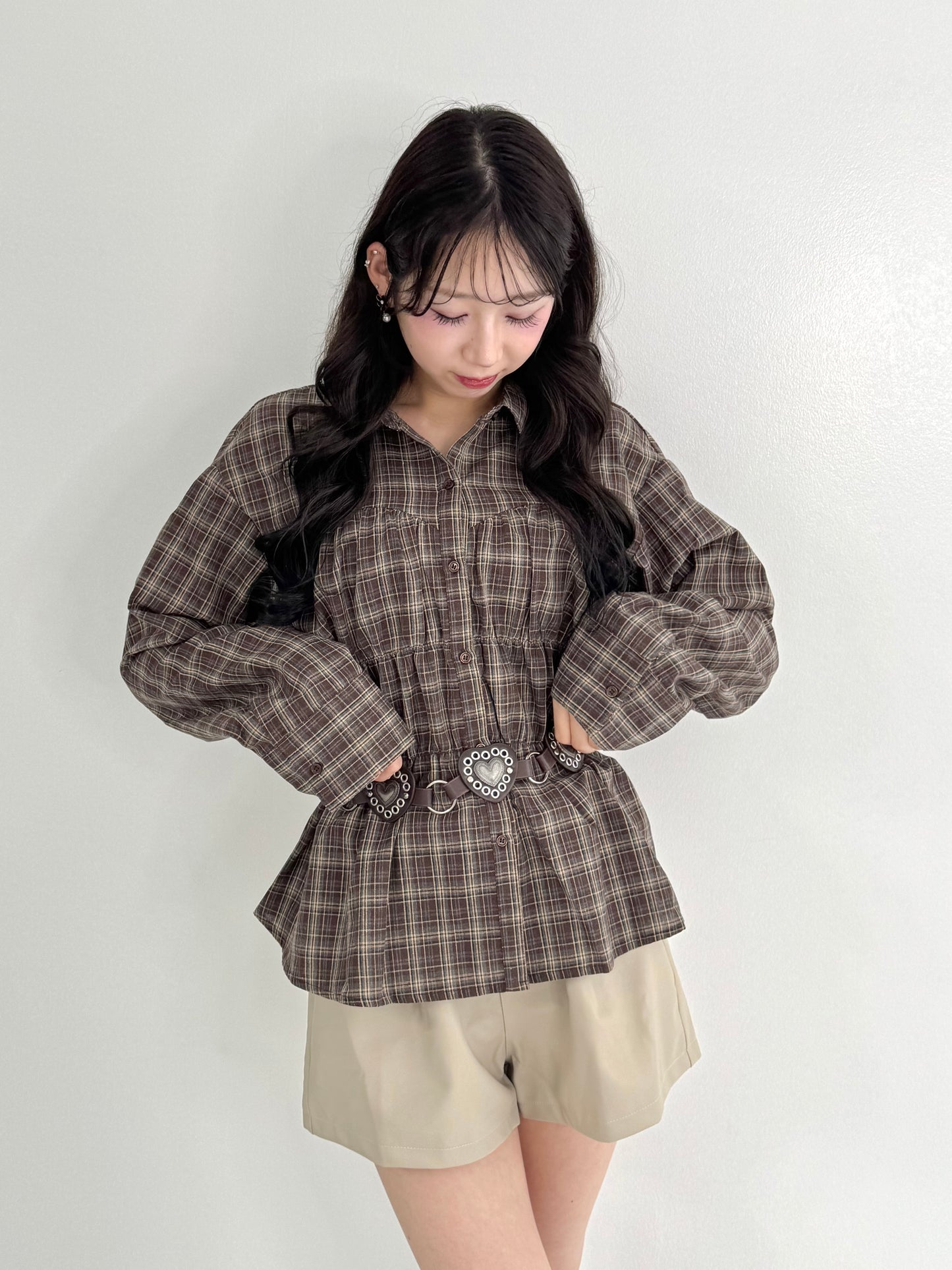 【Official限定】シャーリングチェックシャツ