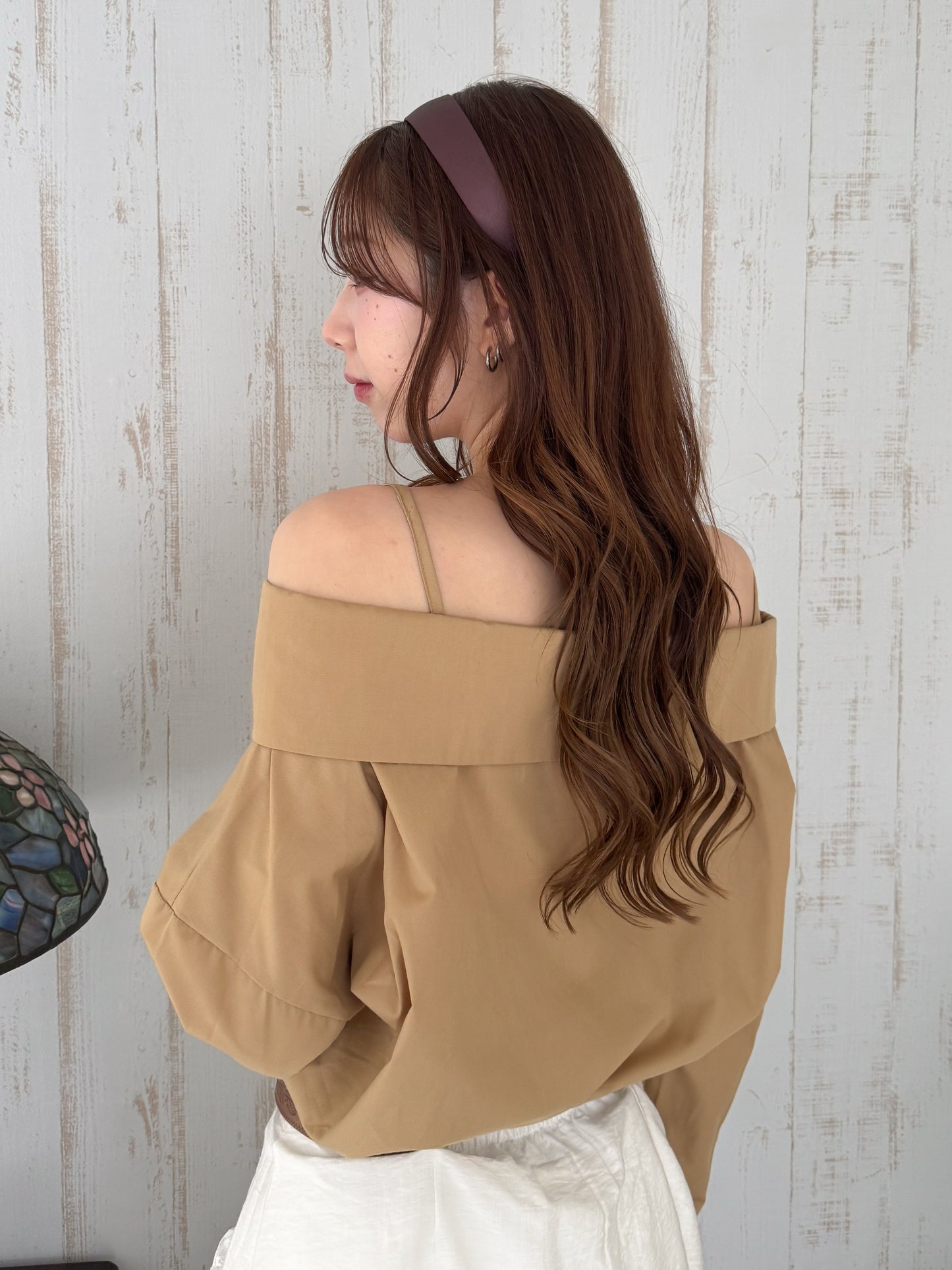 2wayオフショルブラウス