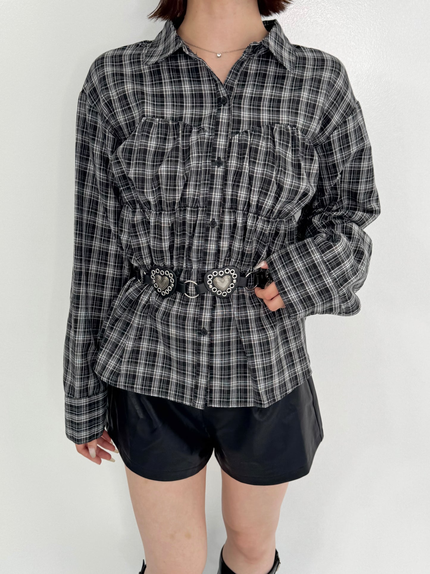 【Official限定】シャーリングチェックシャツ