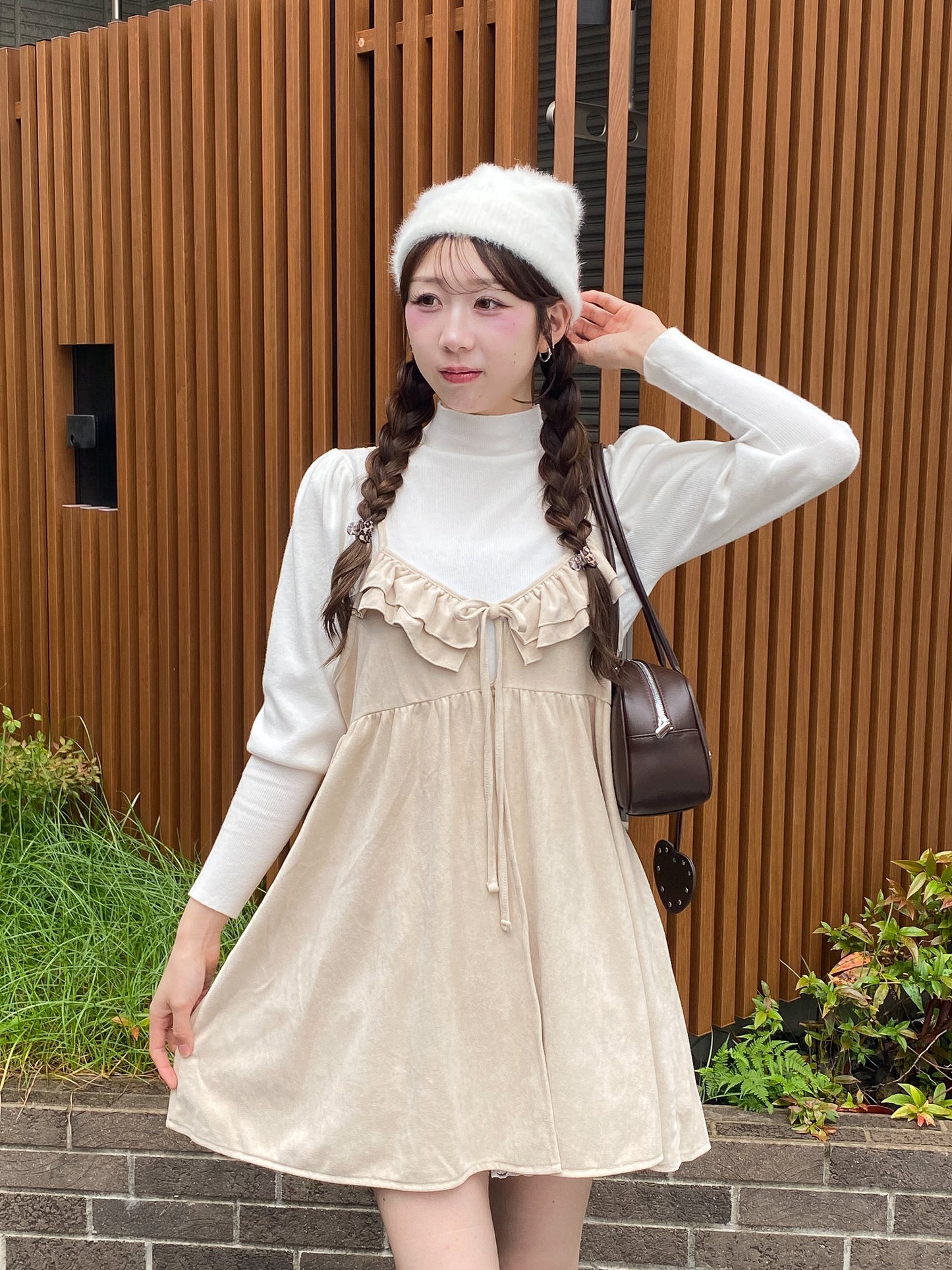 【Official限定価格】スエードキャミワンピース