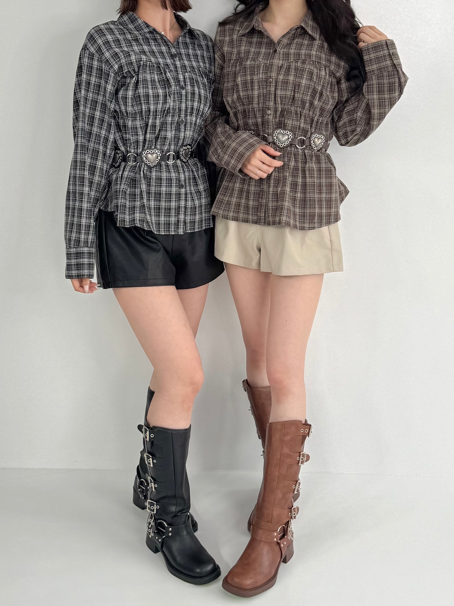 【Official限定】シャーリングチェックシャツ