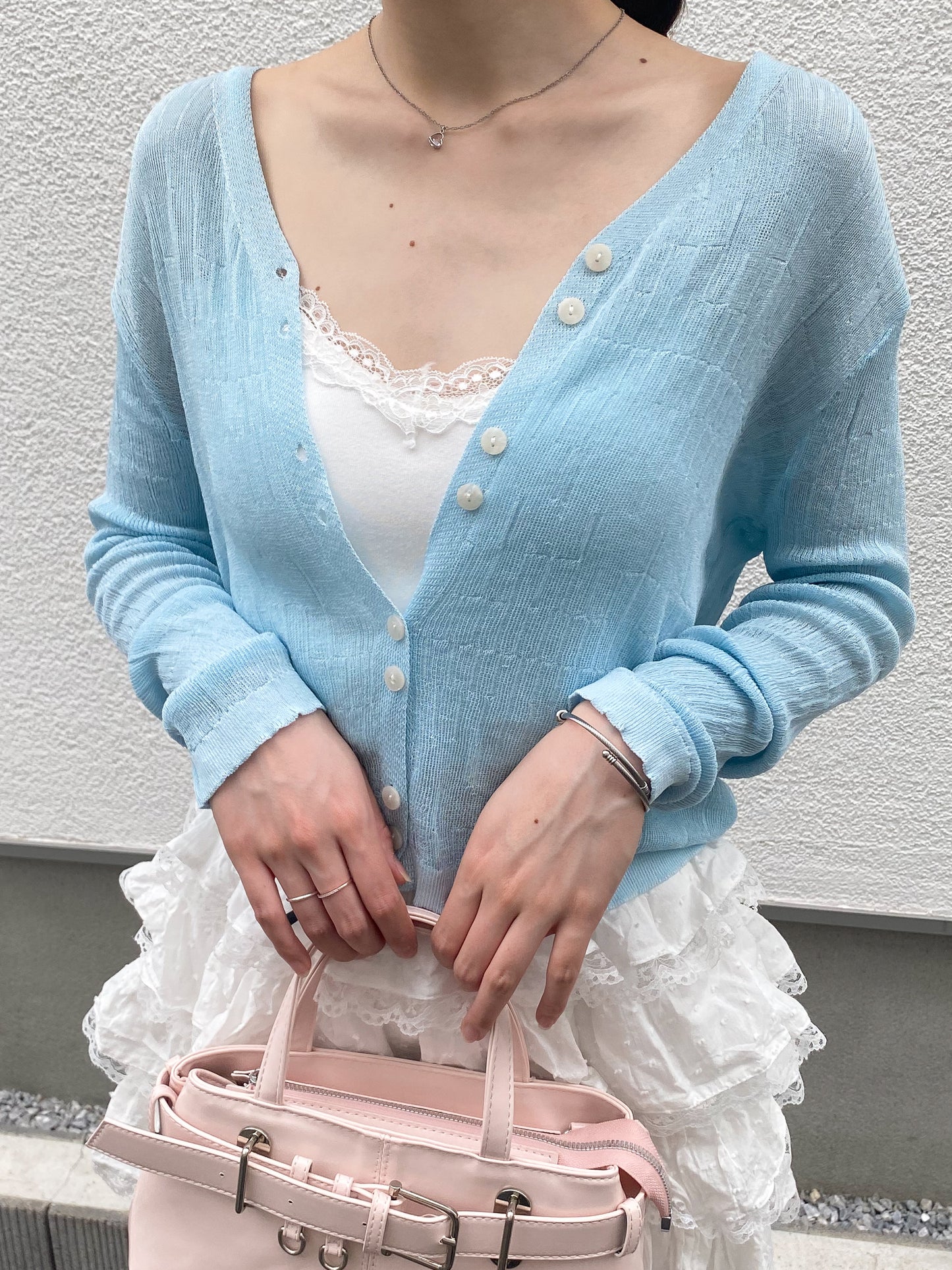 メッシュカーディガン