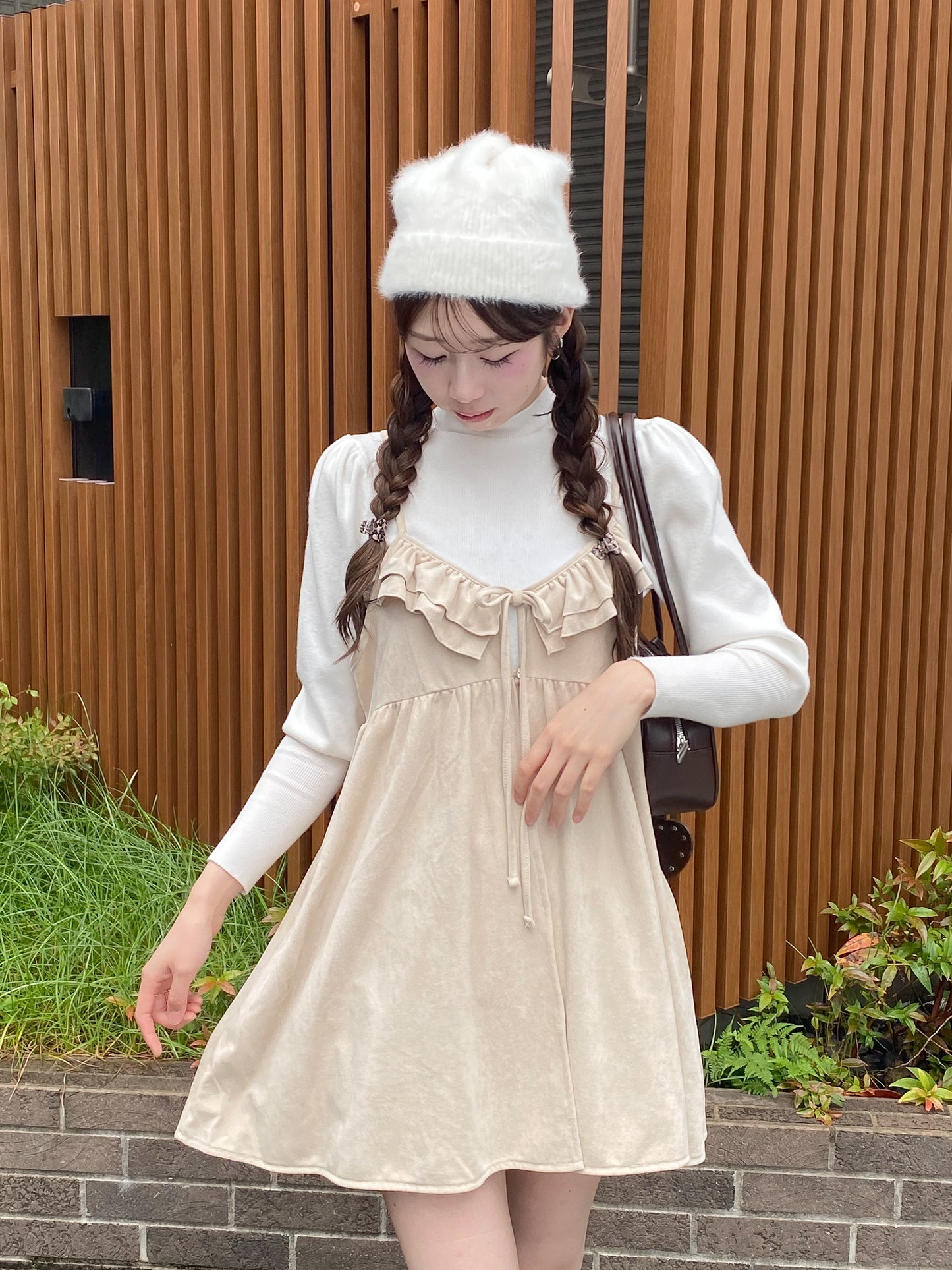 【Official限定価格】スエードキャミワンピース
