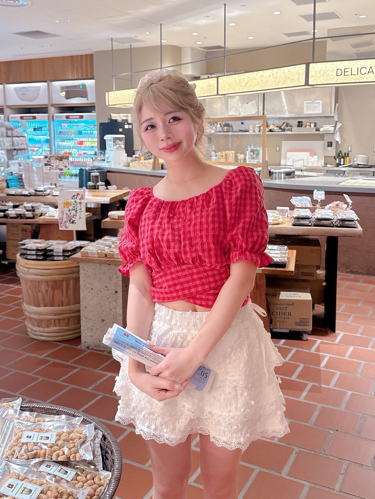 ポコポコティアードスカート