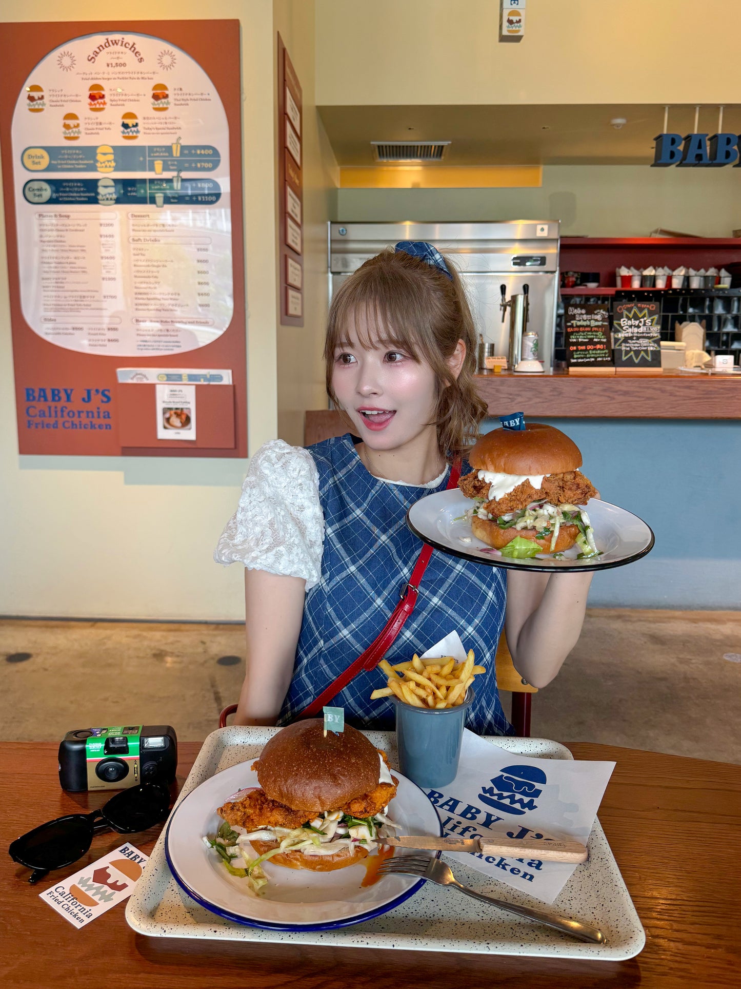 【5月9日(金)20:00販売開始】シュシュ付きチェックワンピース