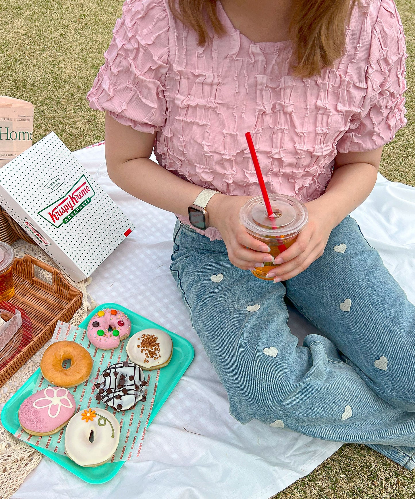 【Official限定販売】ハート刺繡デニムパンツ