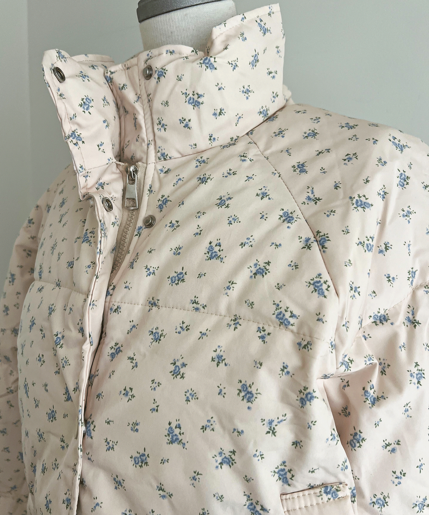 花柄中綿ブルゾン