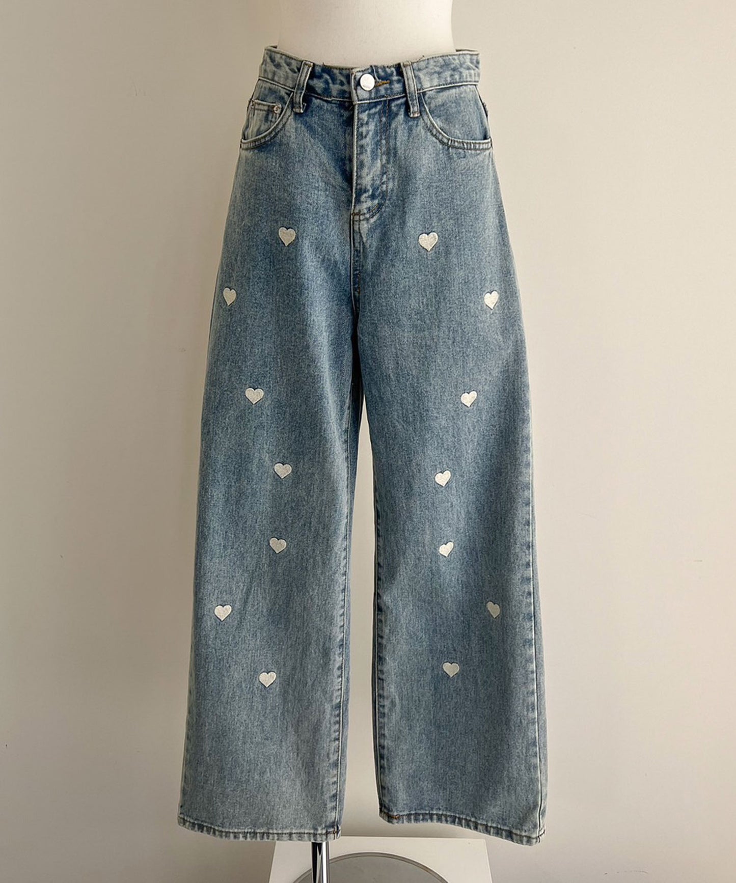 【Official限定販売】ハート刺繡デニムパンツ