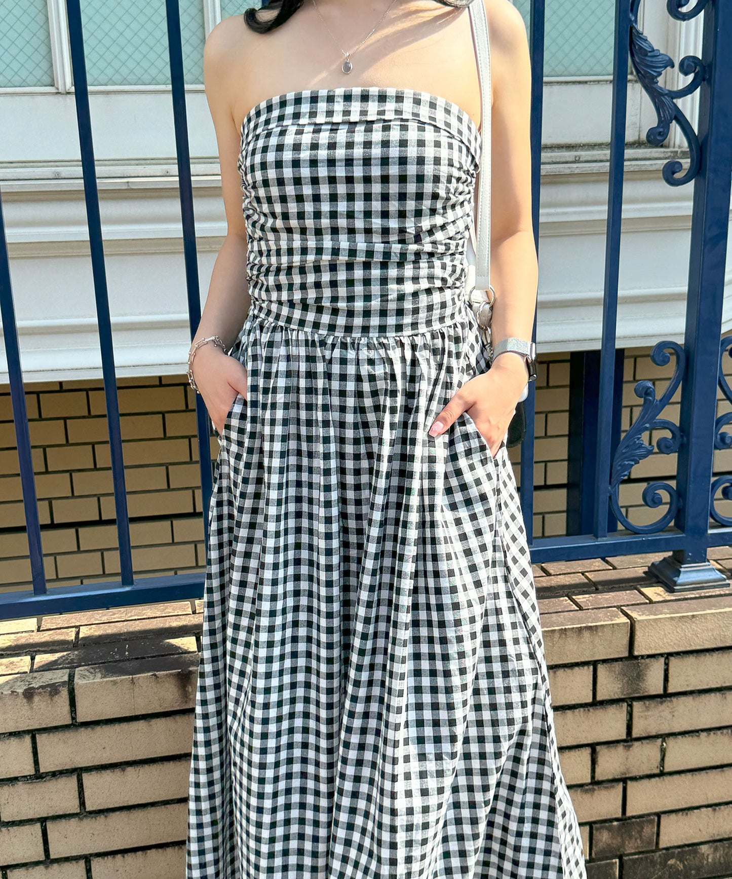 【Official限定販売】ベアチェックワンピース
